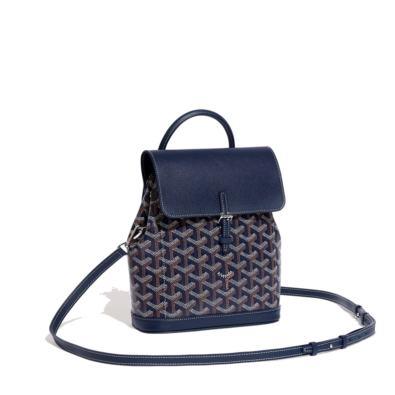 Mini Canvas Backpack - Navy Blue - 39