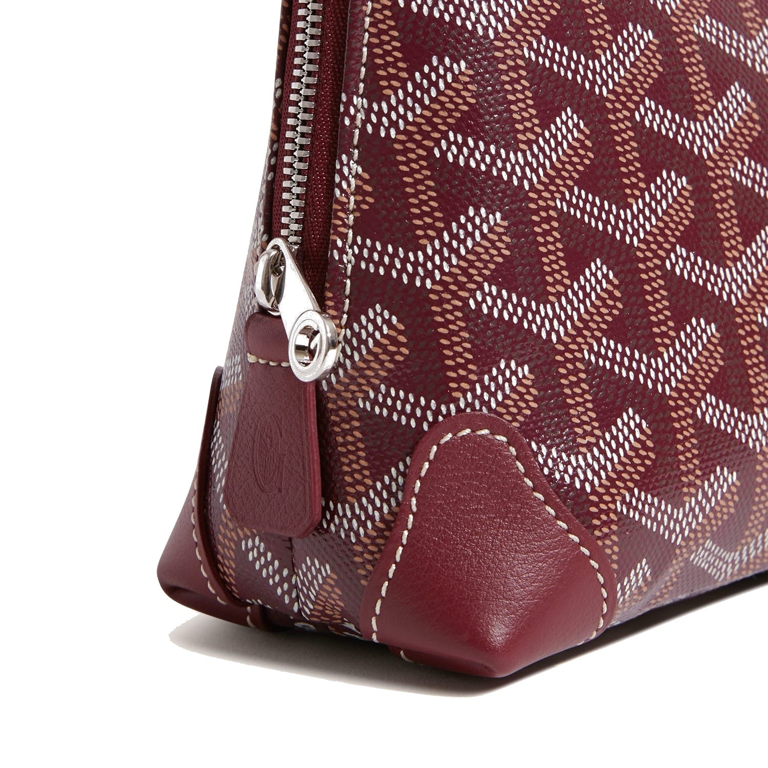 Canvas Cosmetic Pouch - Burgundy - 35
