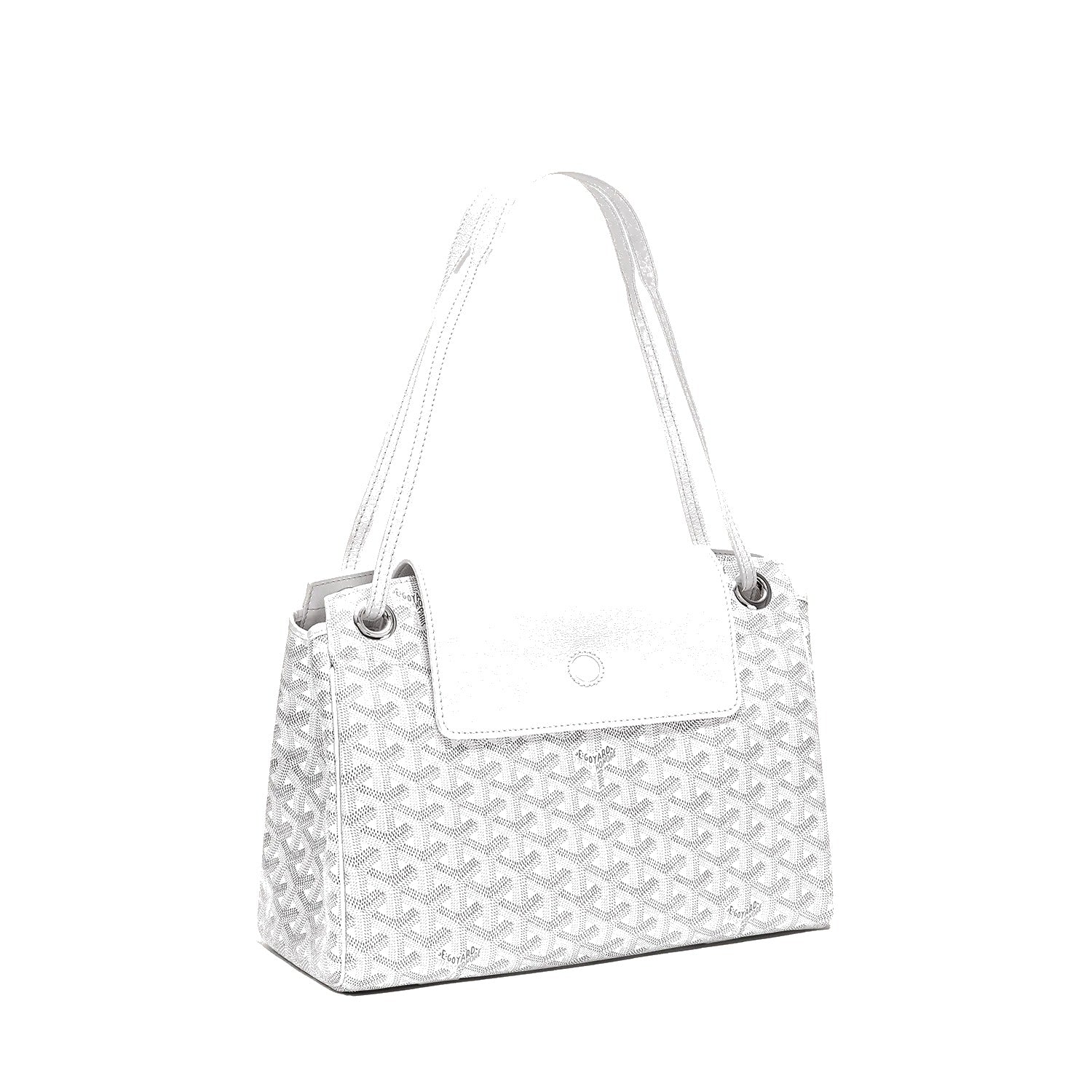 Soft Drawstring Bucket Bag - White