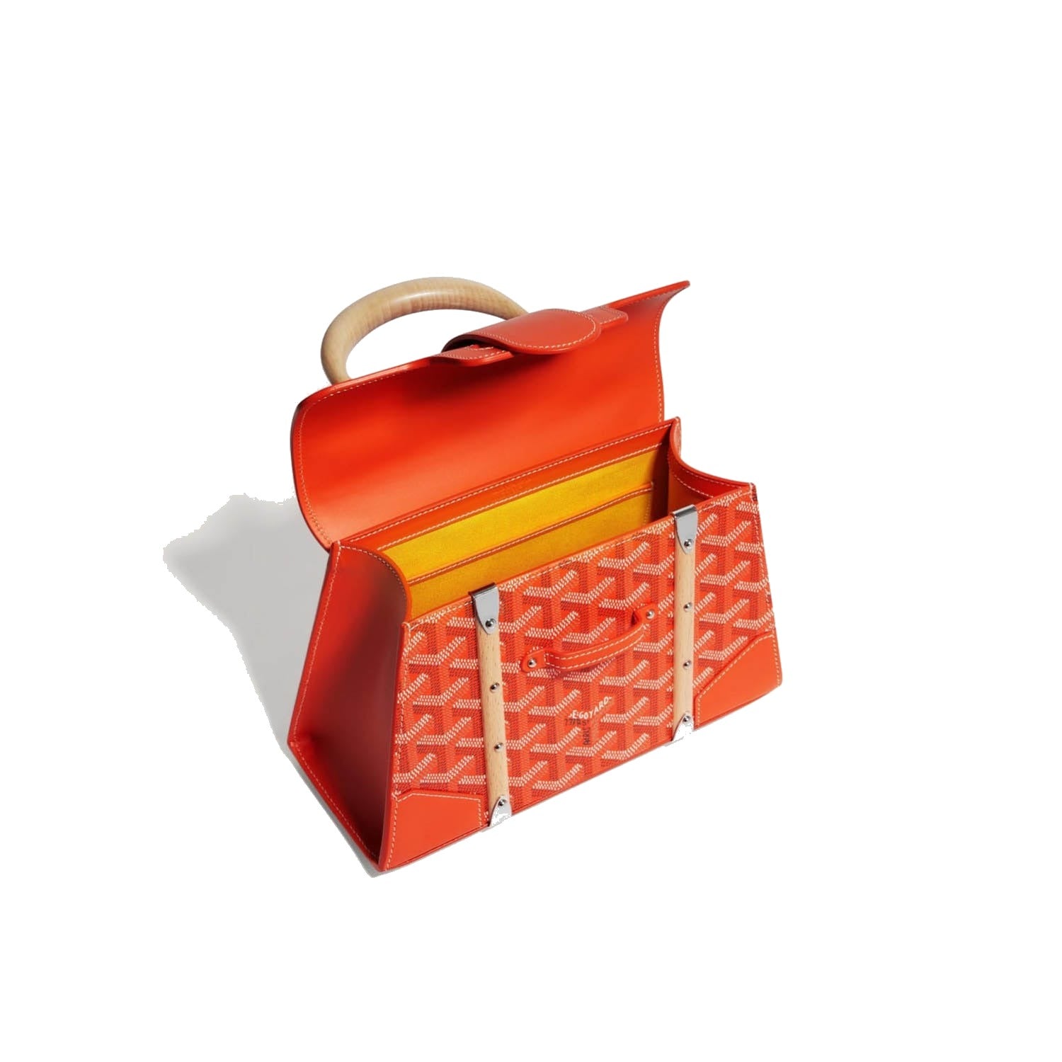 Structured Mini Top-Handle Bag - Orange - 19