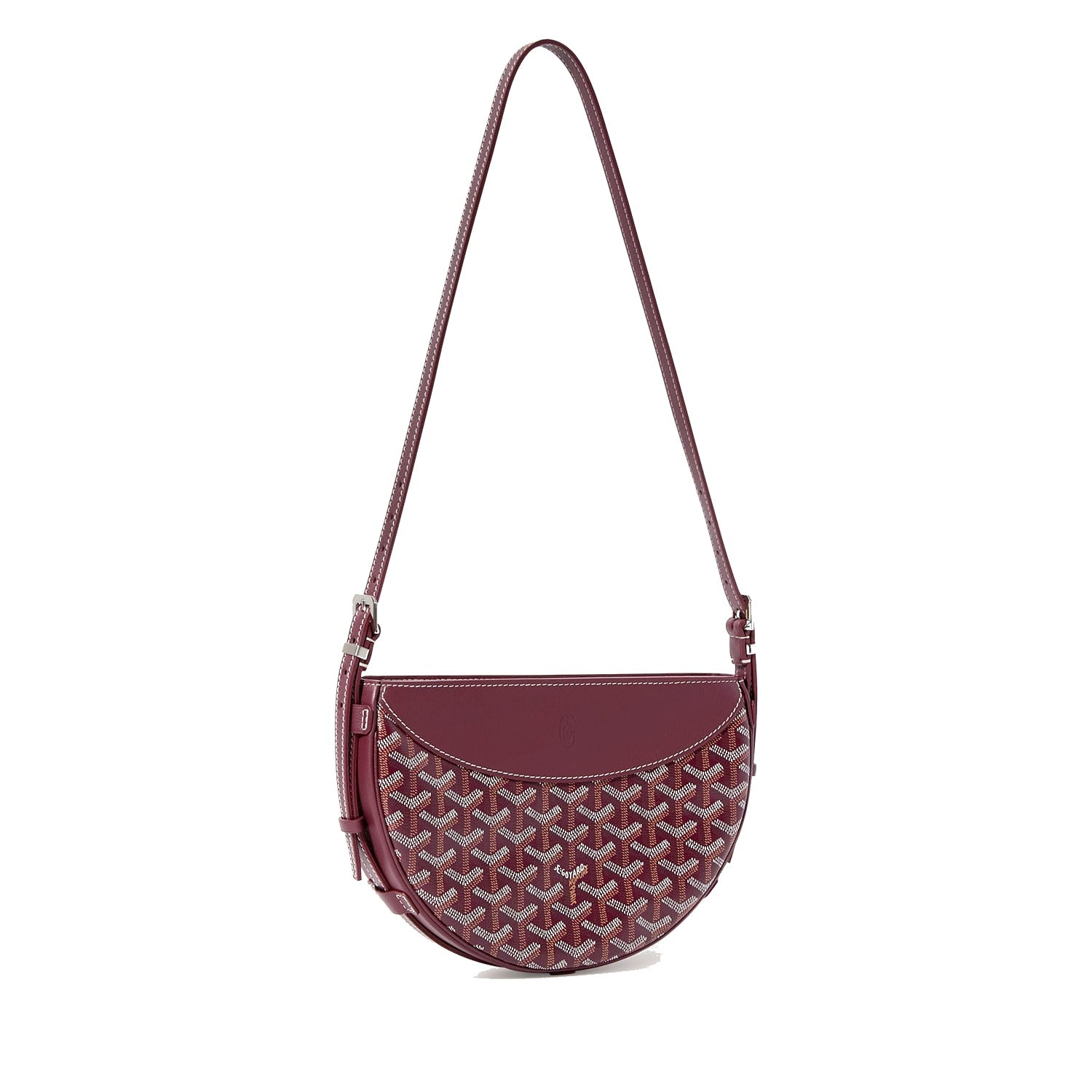 Crescent Shoulder Bag - Burgundy