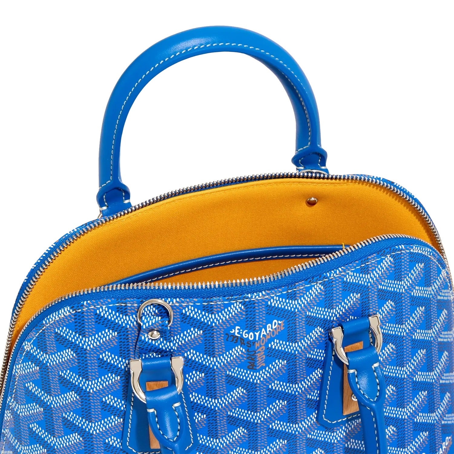Mini Structured Top-Handle Bag - Sky Blue - 34
