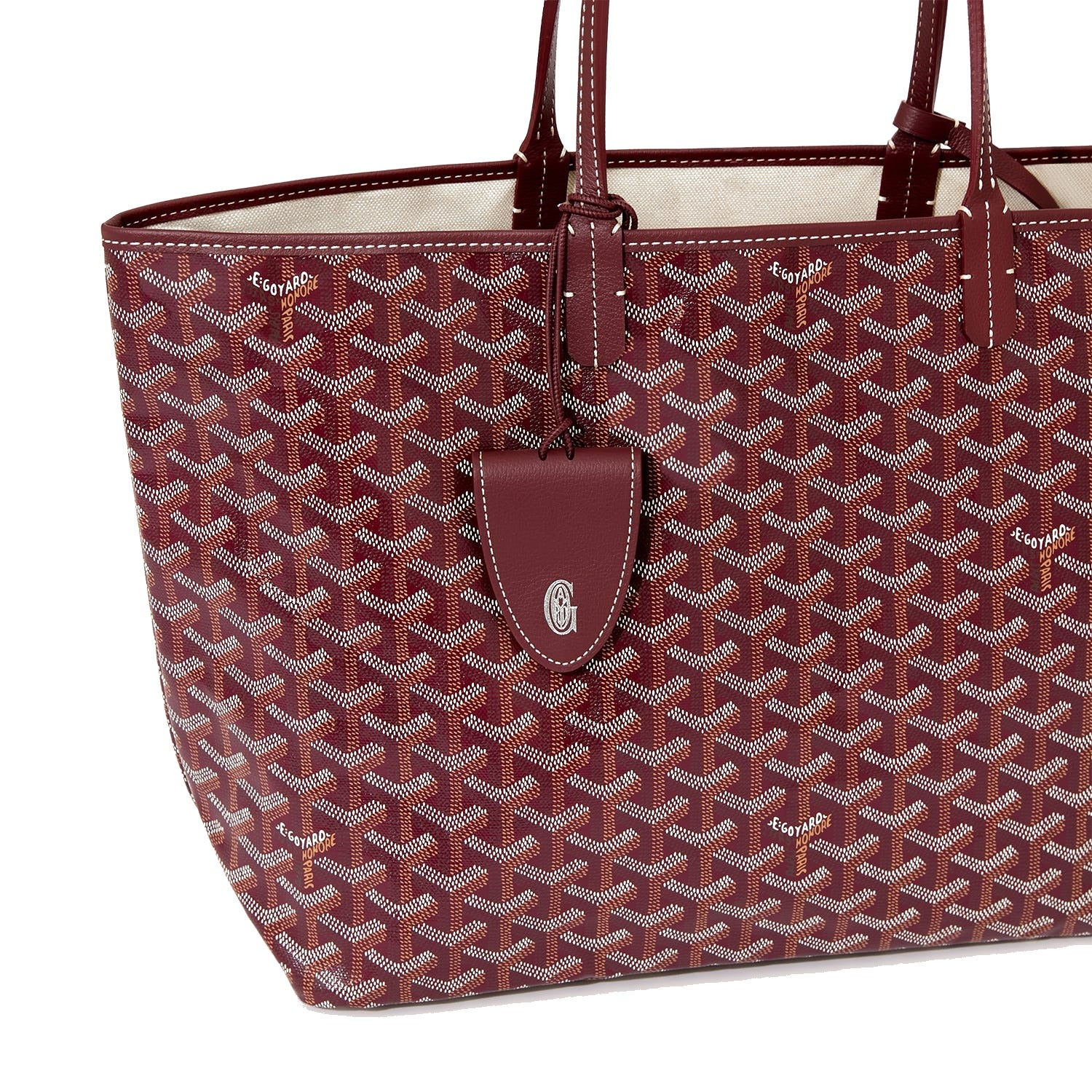 Lightweight Canvas Tote Bag - Small - Burgundy - 54