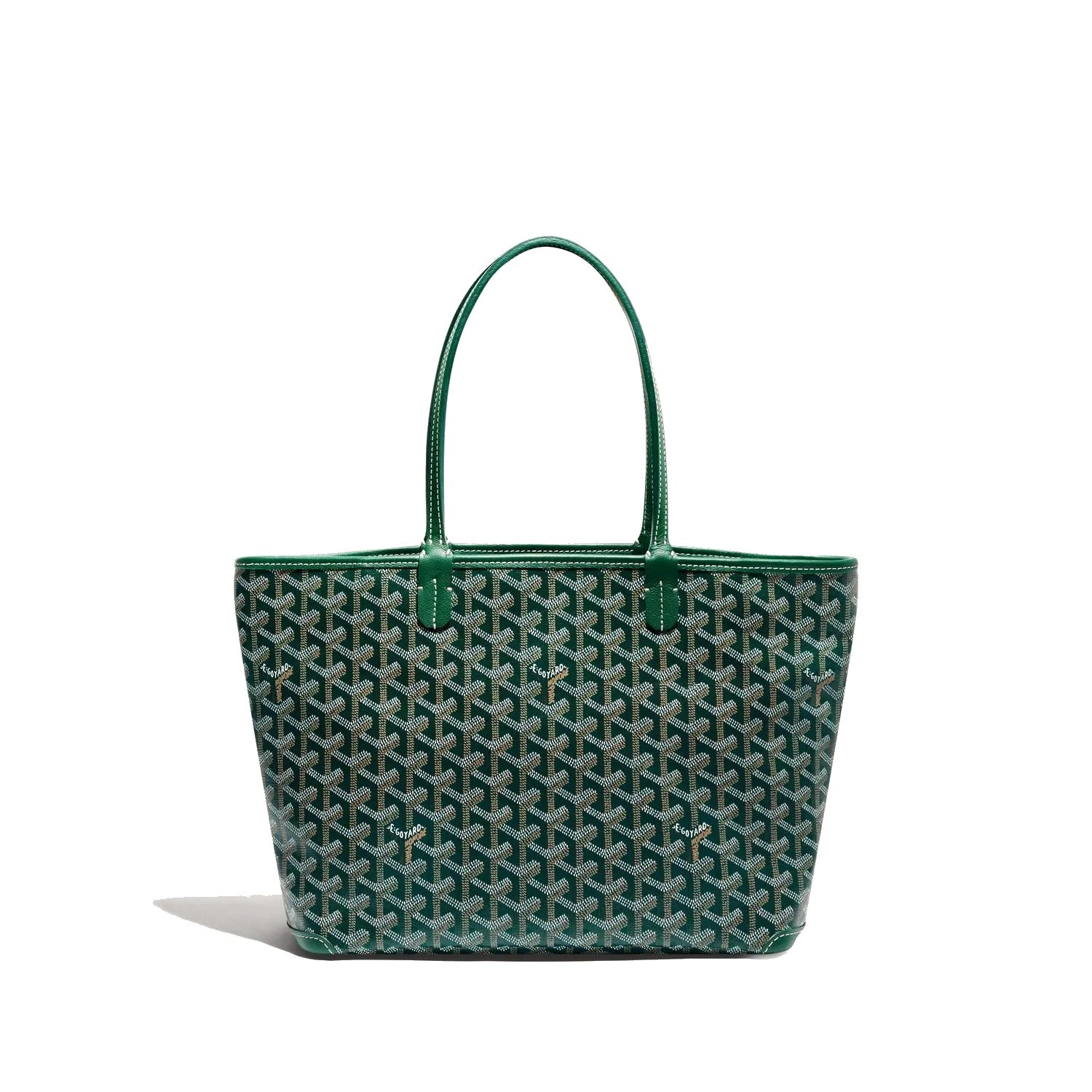 Zippered Canvas Tote - Small - Green - 22