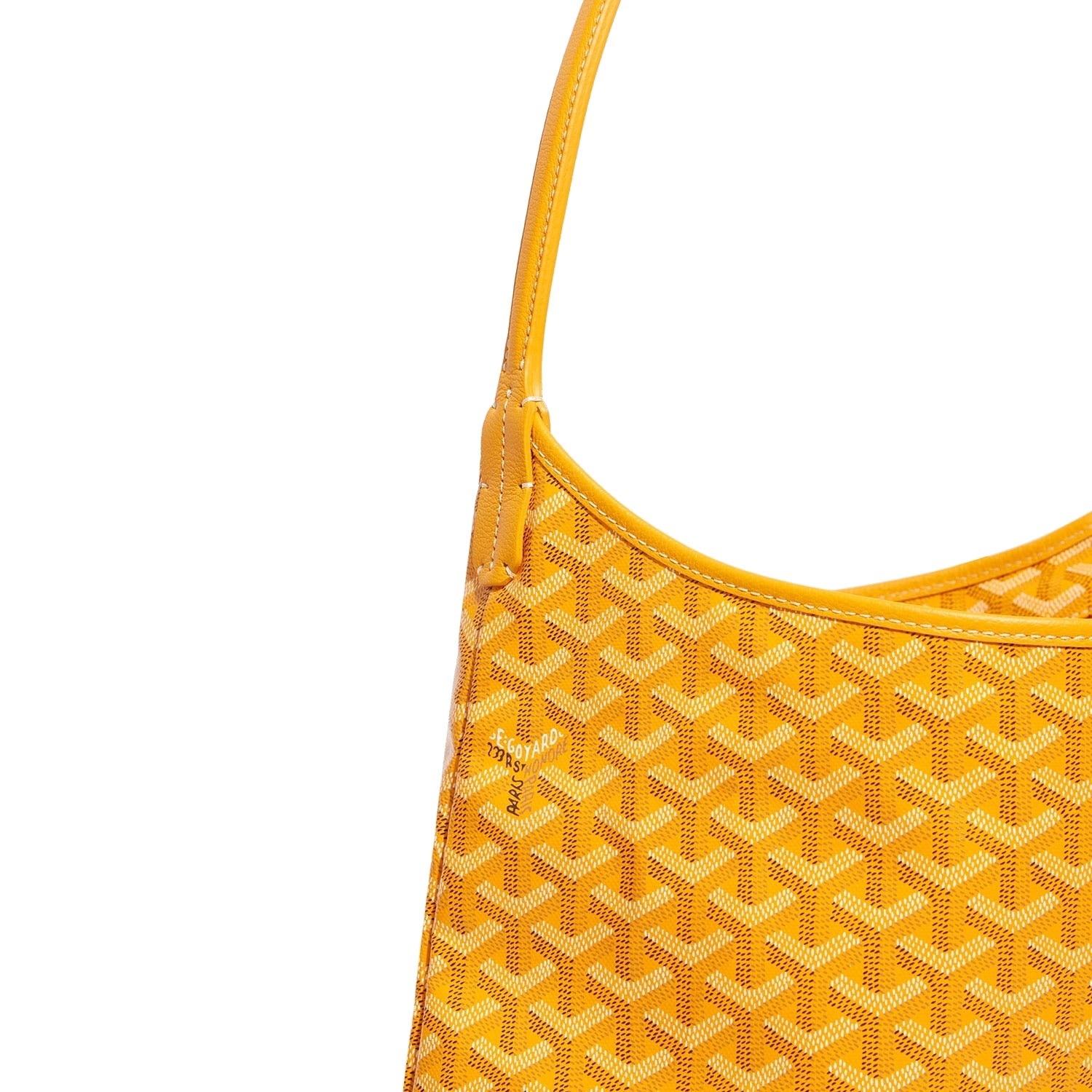 Slouchy Hobo Shoulder Bag - Yellow - 28