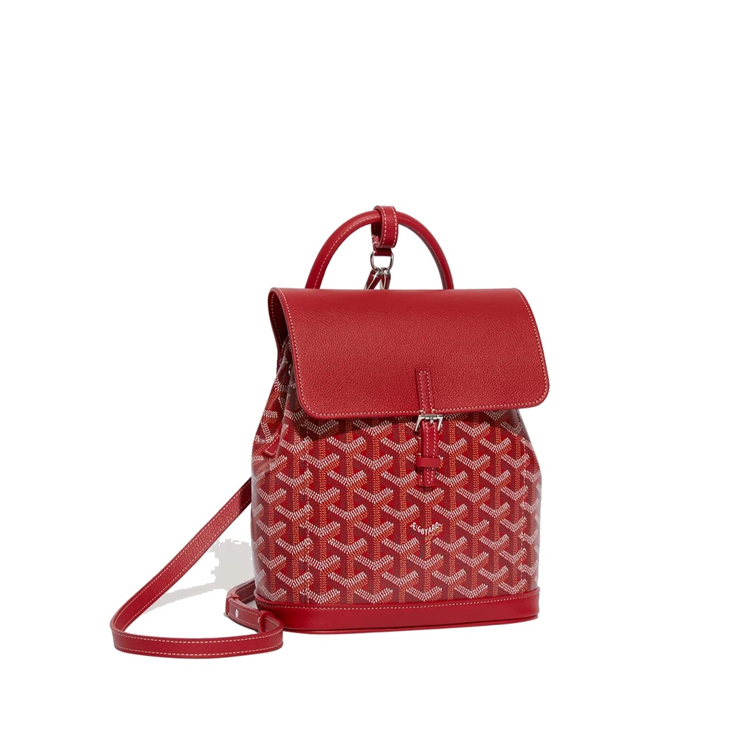 Mini Canvas Backpack - Red