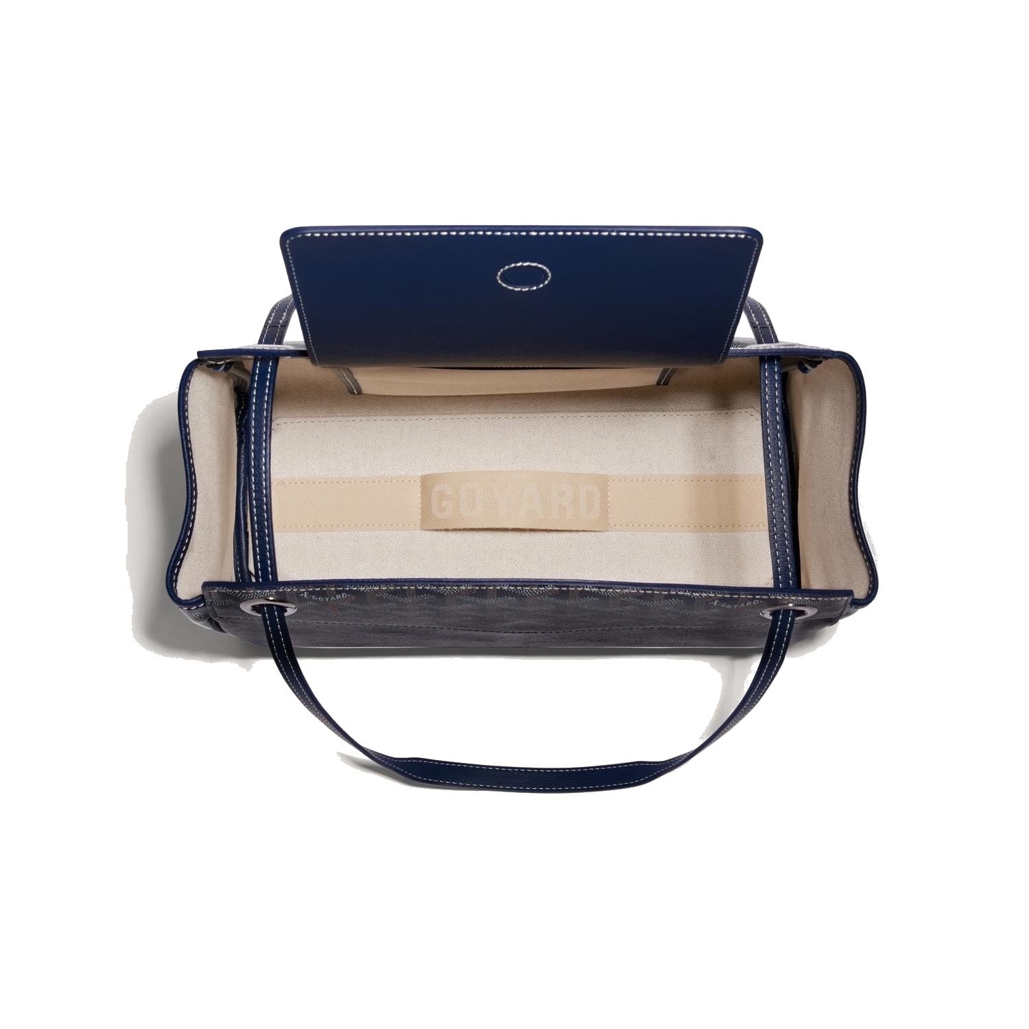 Soft Drawstring Bucket Bag - Navy Blue - 85
