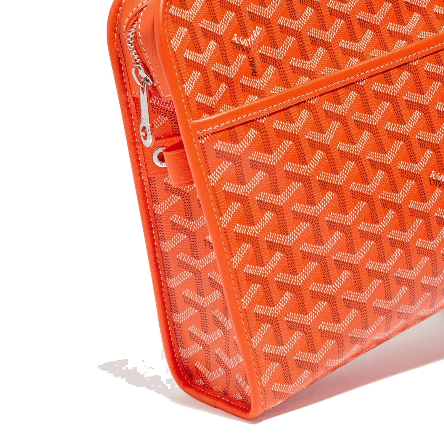 Canvas Toiletry Bag - Large - Orange - 16