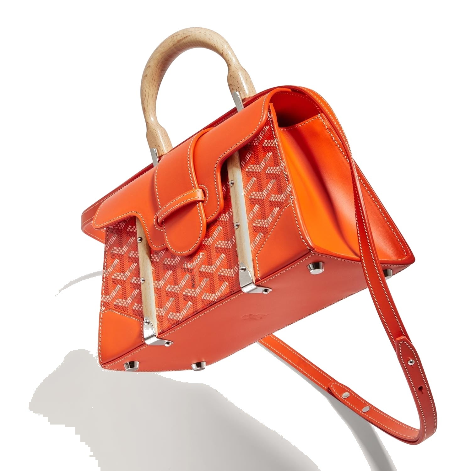 Structured Mini Top-Handle Bag - Orange - 20