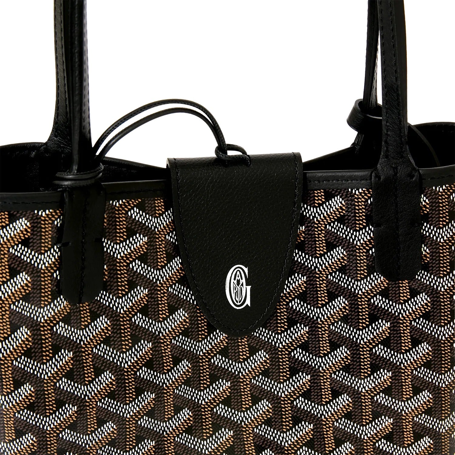 Reversible Leather Mini Tote - Black - 4