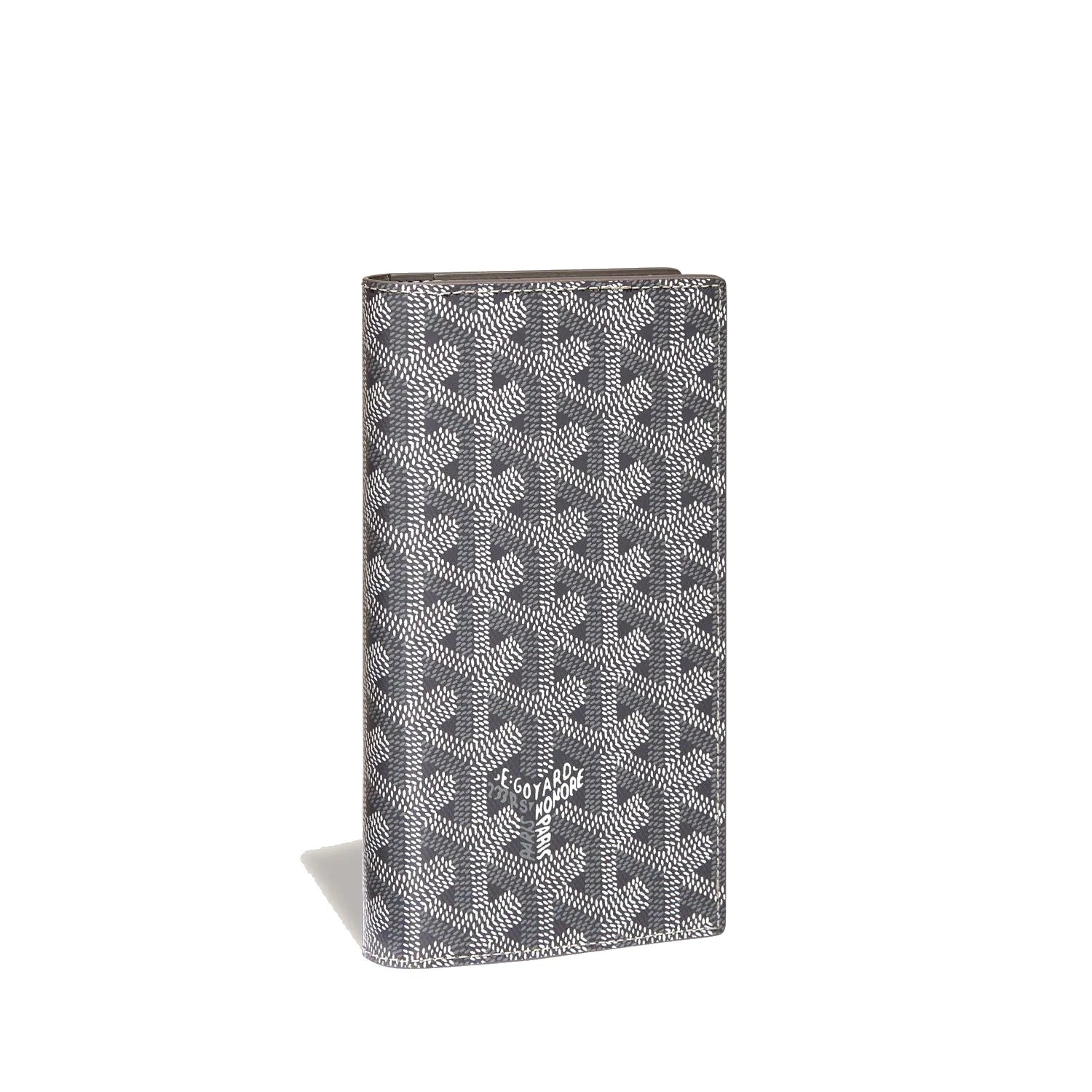Long Snap Wallet with Card Slots - Grey