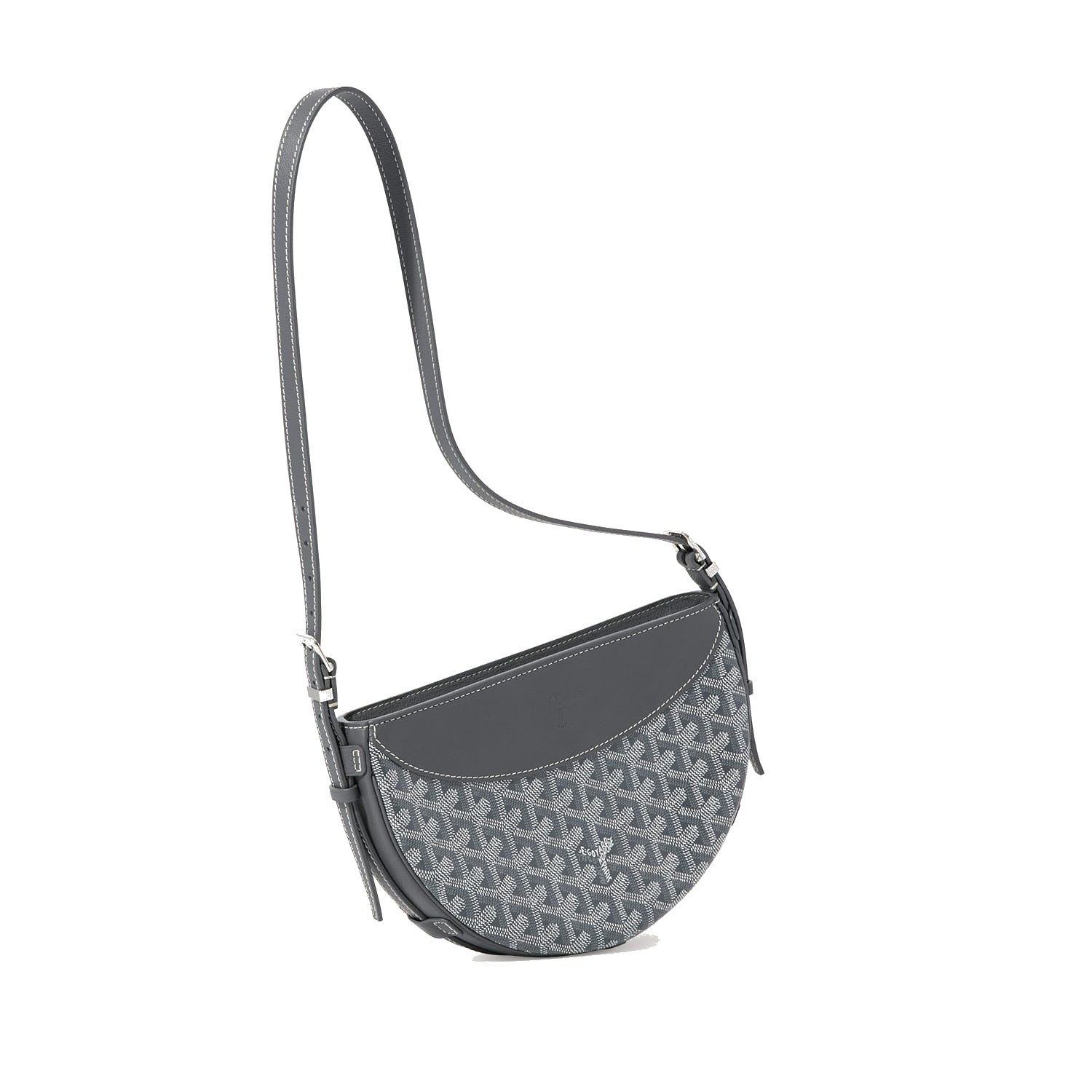 Crescent Shoulder Bag - Grey - 43