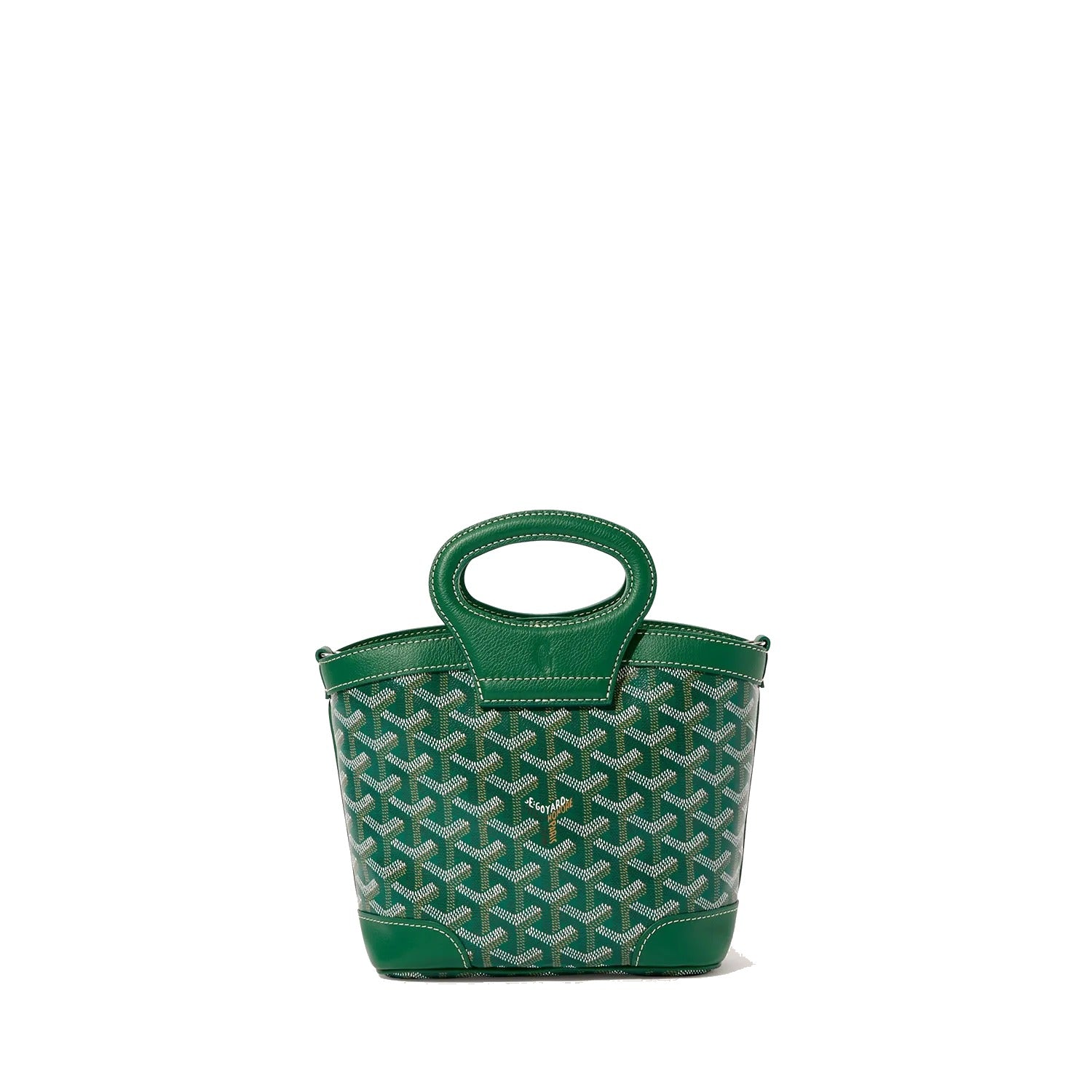 Drawstring Mini Bucket Bag - Green - 22