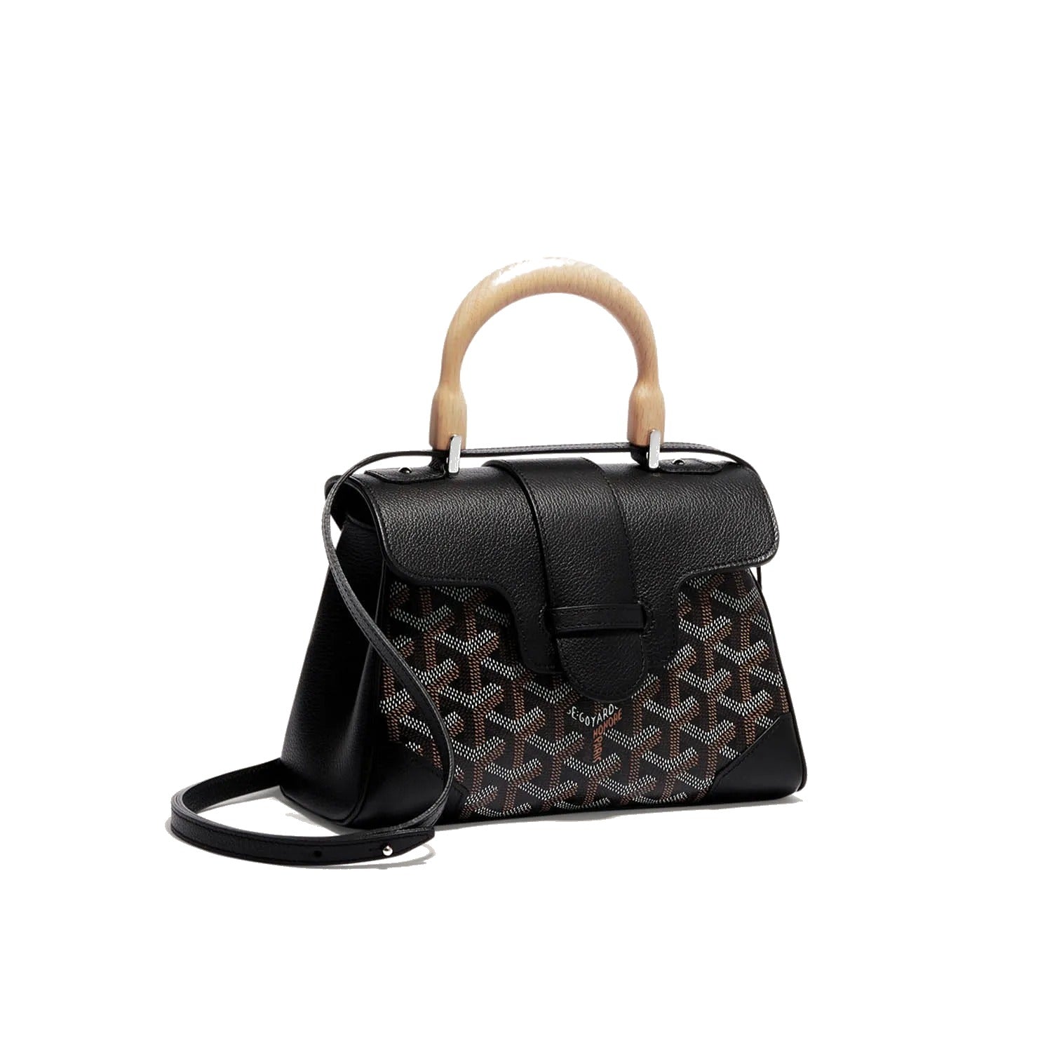 Soft Leather Mini Crossbody Bag - Black