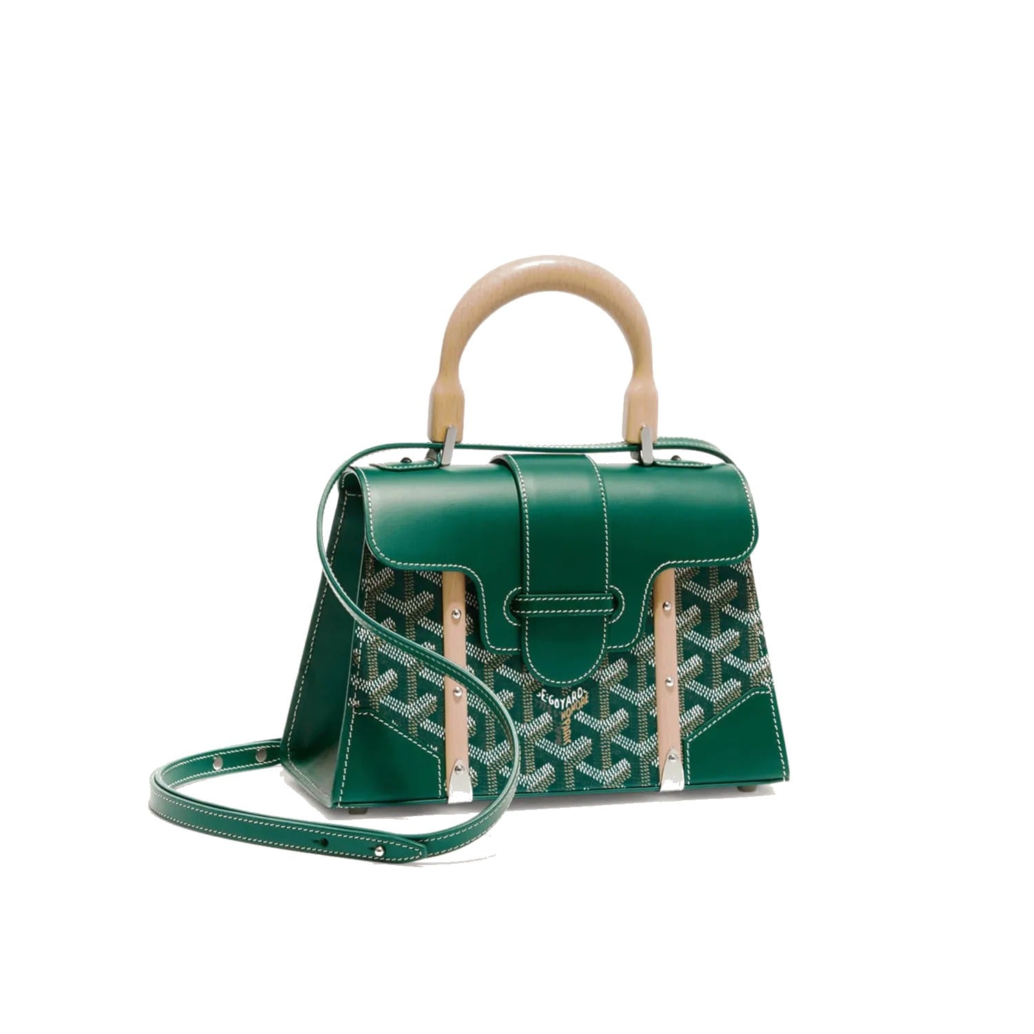 Structured Mini Top-Handle Bag - Green