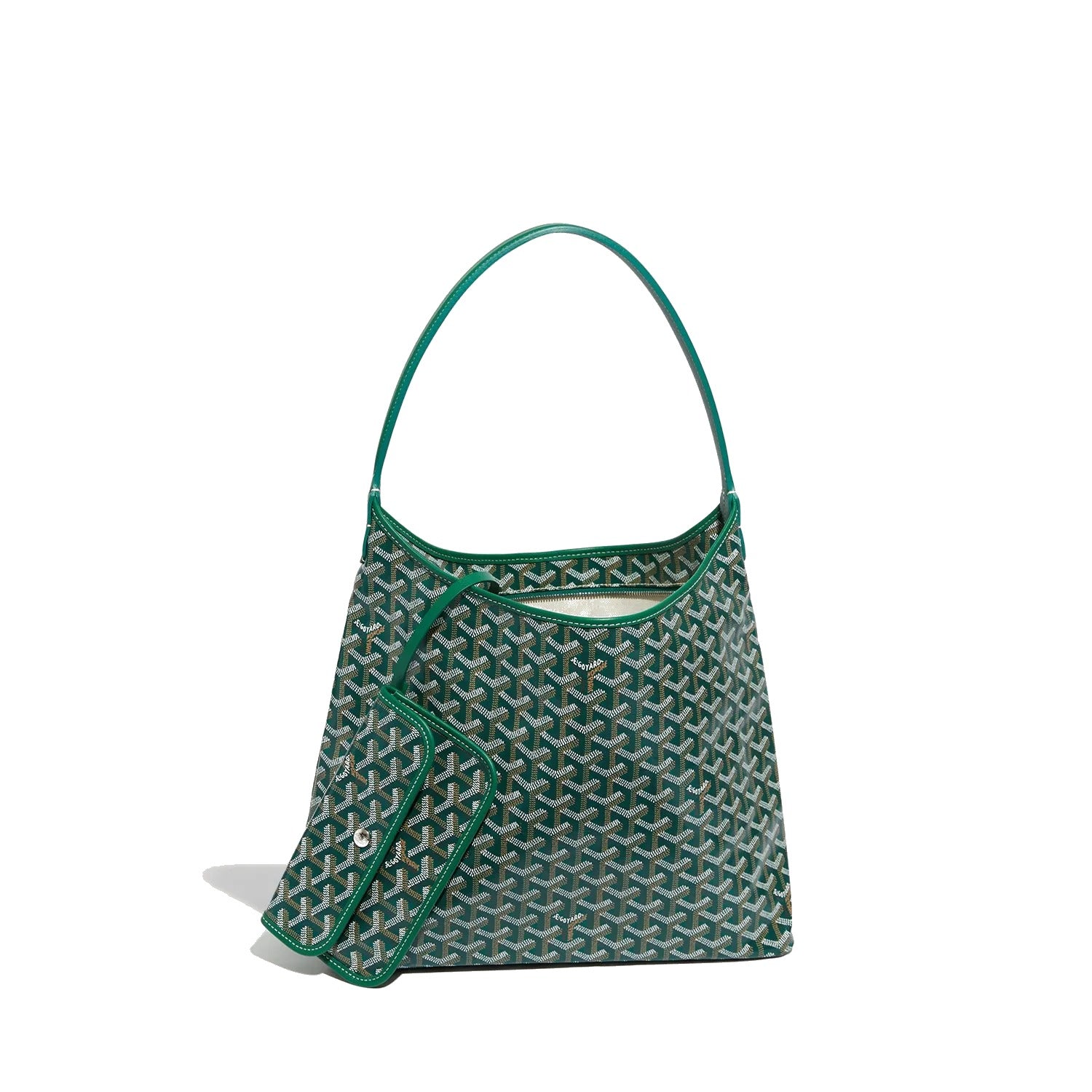 Slouchy Hobo Shoulder Bag - Green - 33