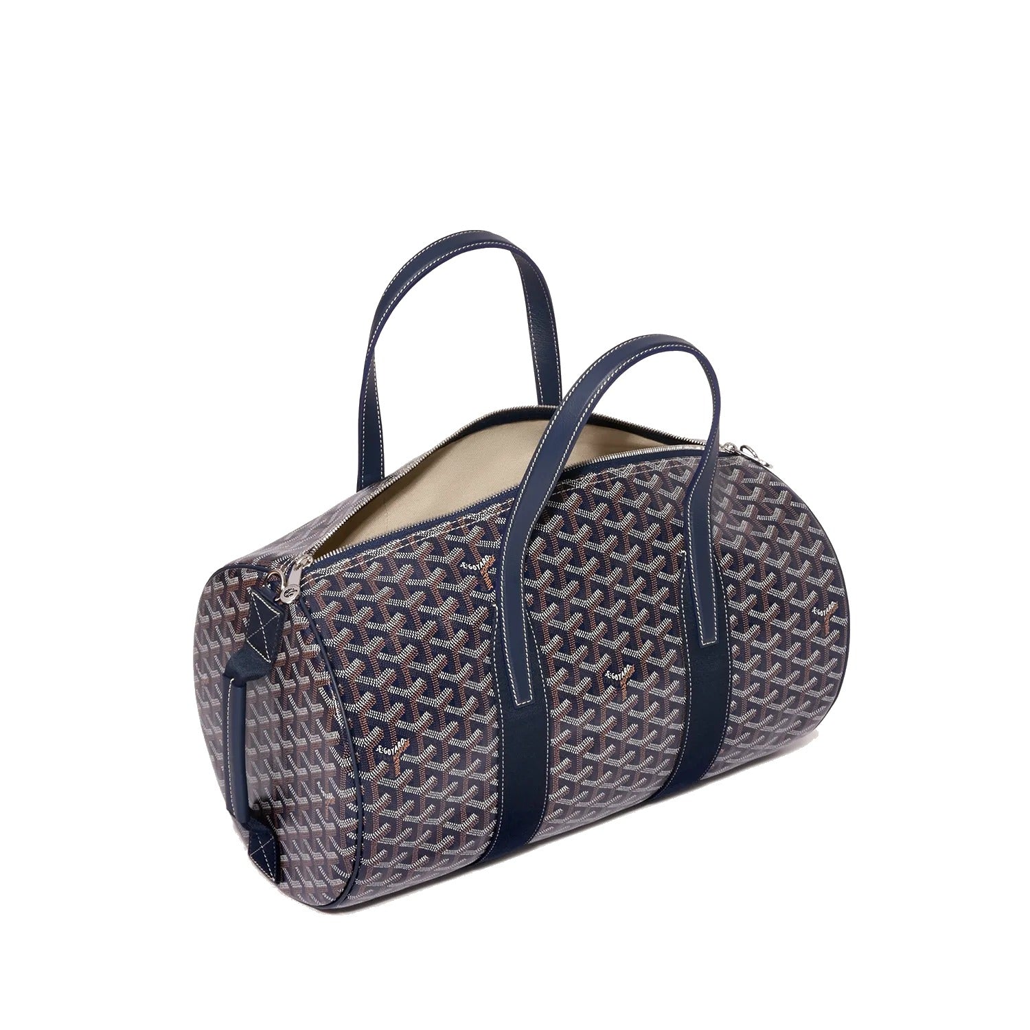 Canvas Sports Duffel Bag - Navy Blue - 31