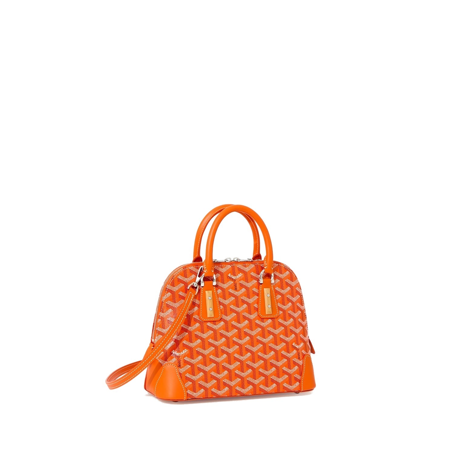 Mini Structured Top-Handle Bag - Orange