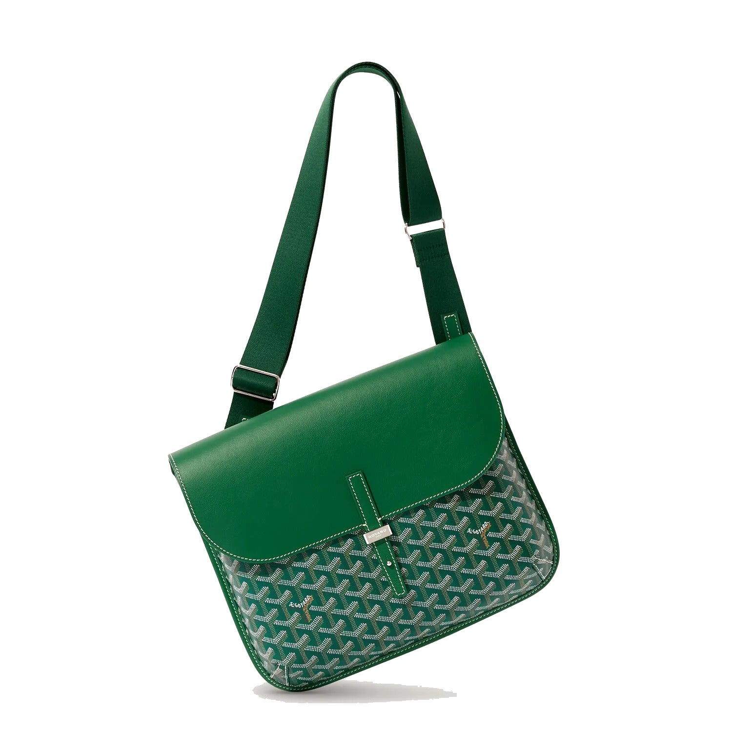 Sporty Messenger Crossbody - Medium - Green - 12
