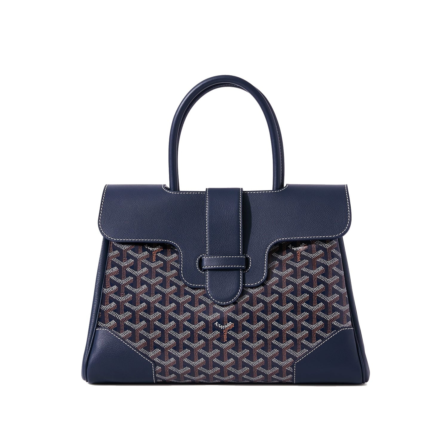 Structured Convertible Tote Bag - Navy Blue - 51