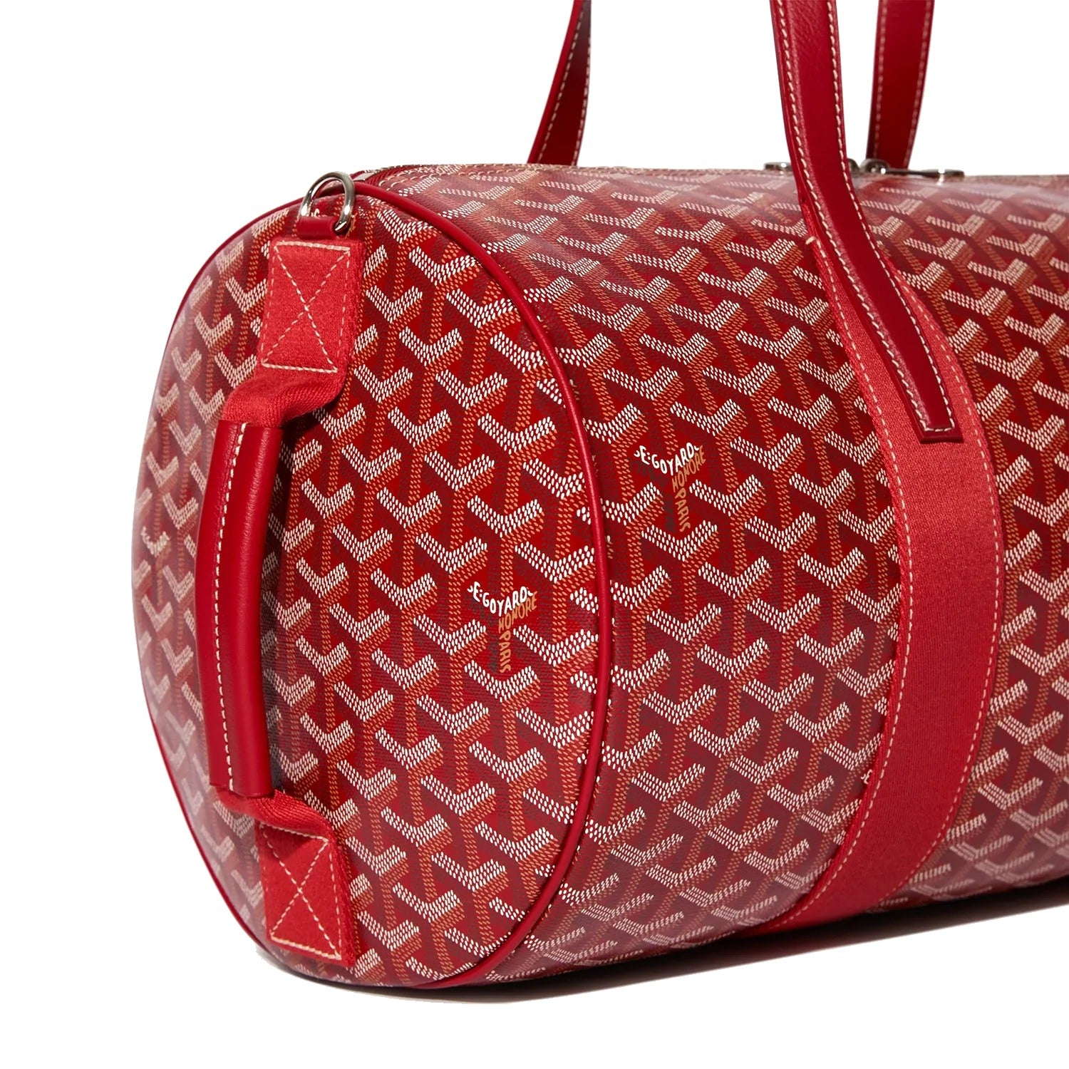 Canvas Sports Duffel Bag - Red - 12