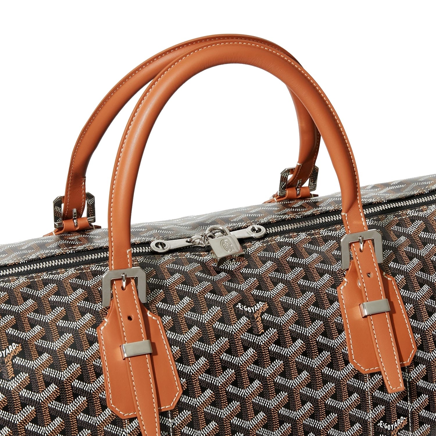 Canvas Travel Duffel - 50cm - Black & Tan - 7