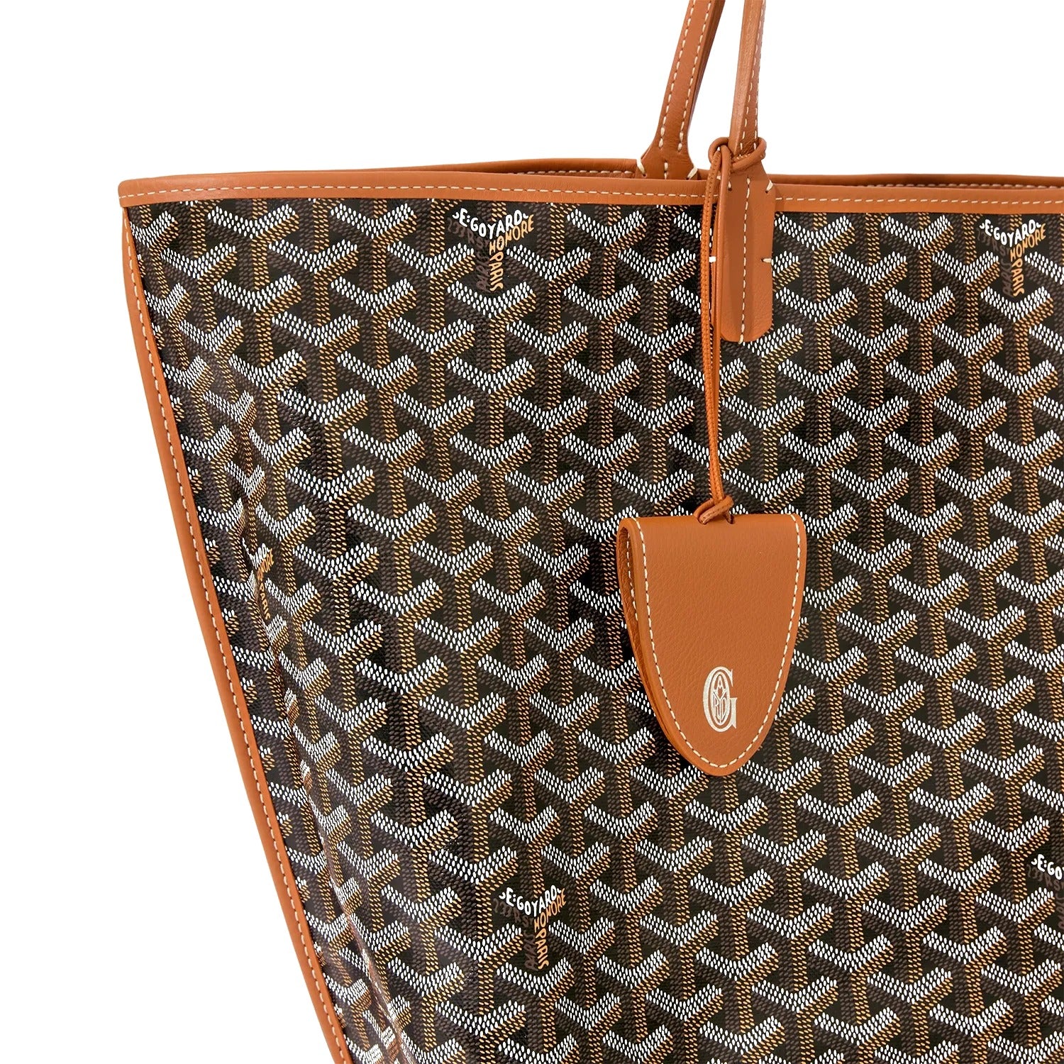 Reversible Leather Tote Bag - Large - Black & Tan - 10