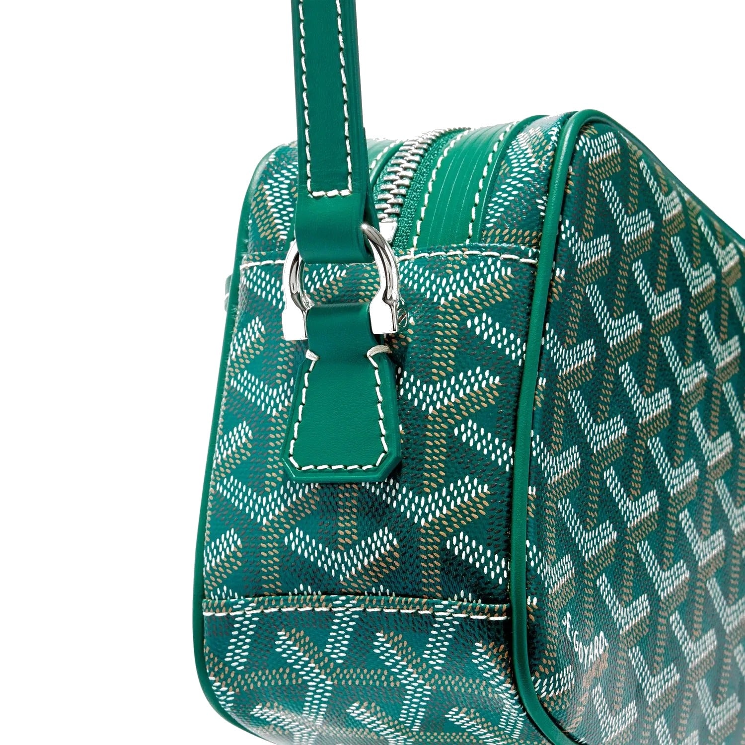 Compact Crossbody Flap Bag - Green - 24