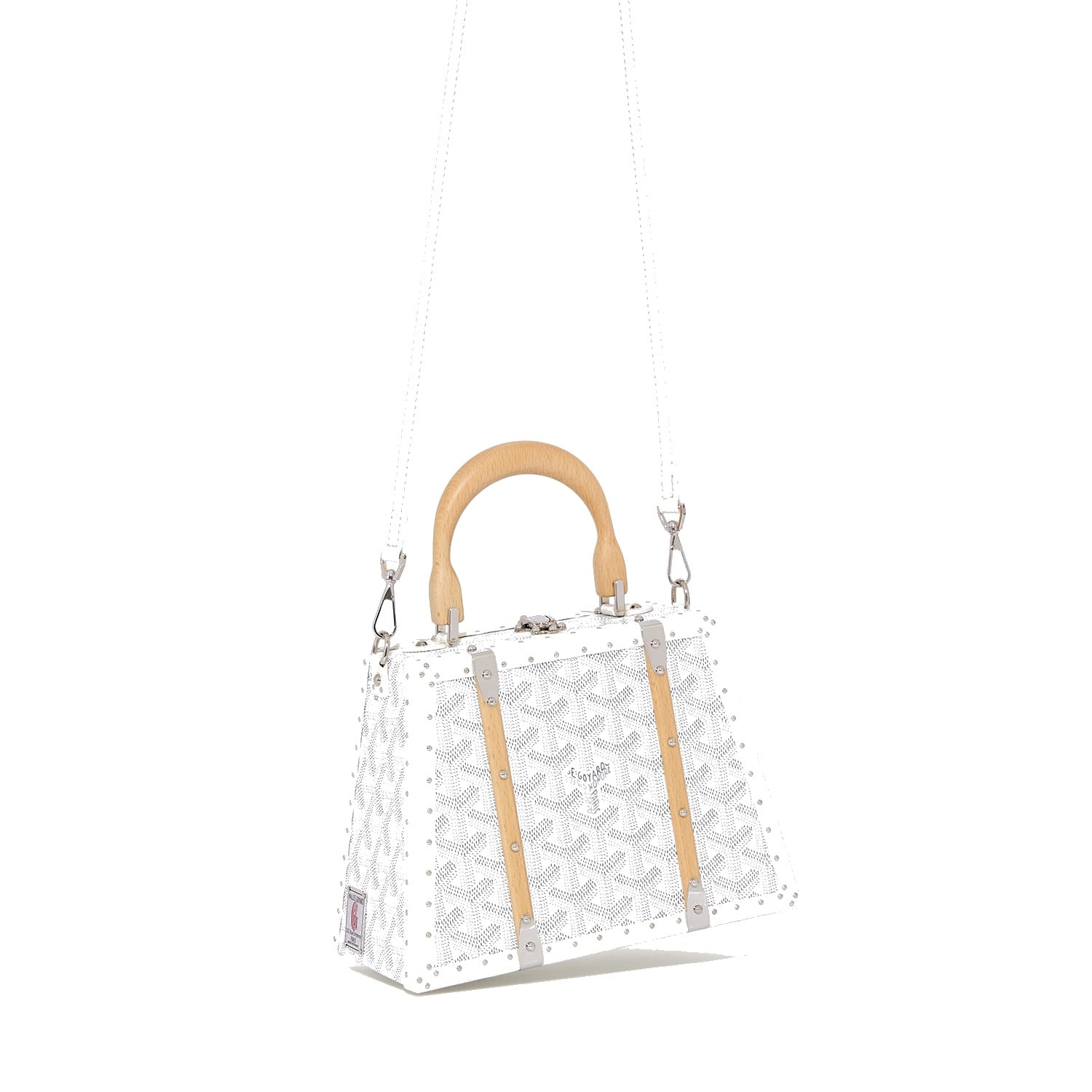 Mini Structured Trunk Crossbody - White - 30