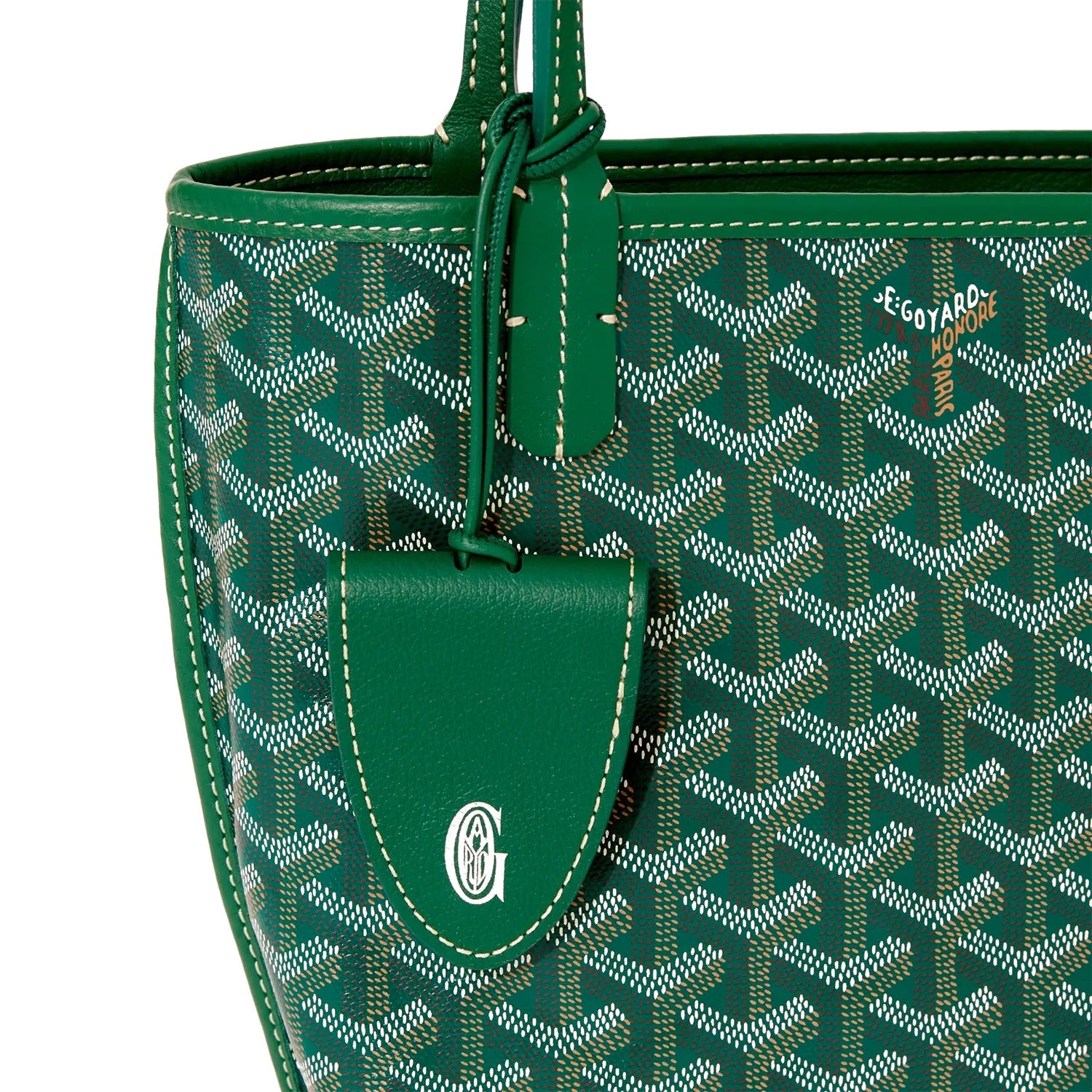 Reversible Leather Mini Tote - Green - 30