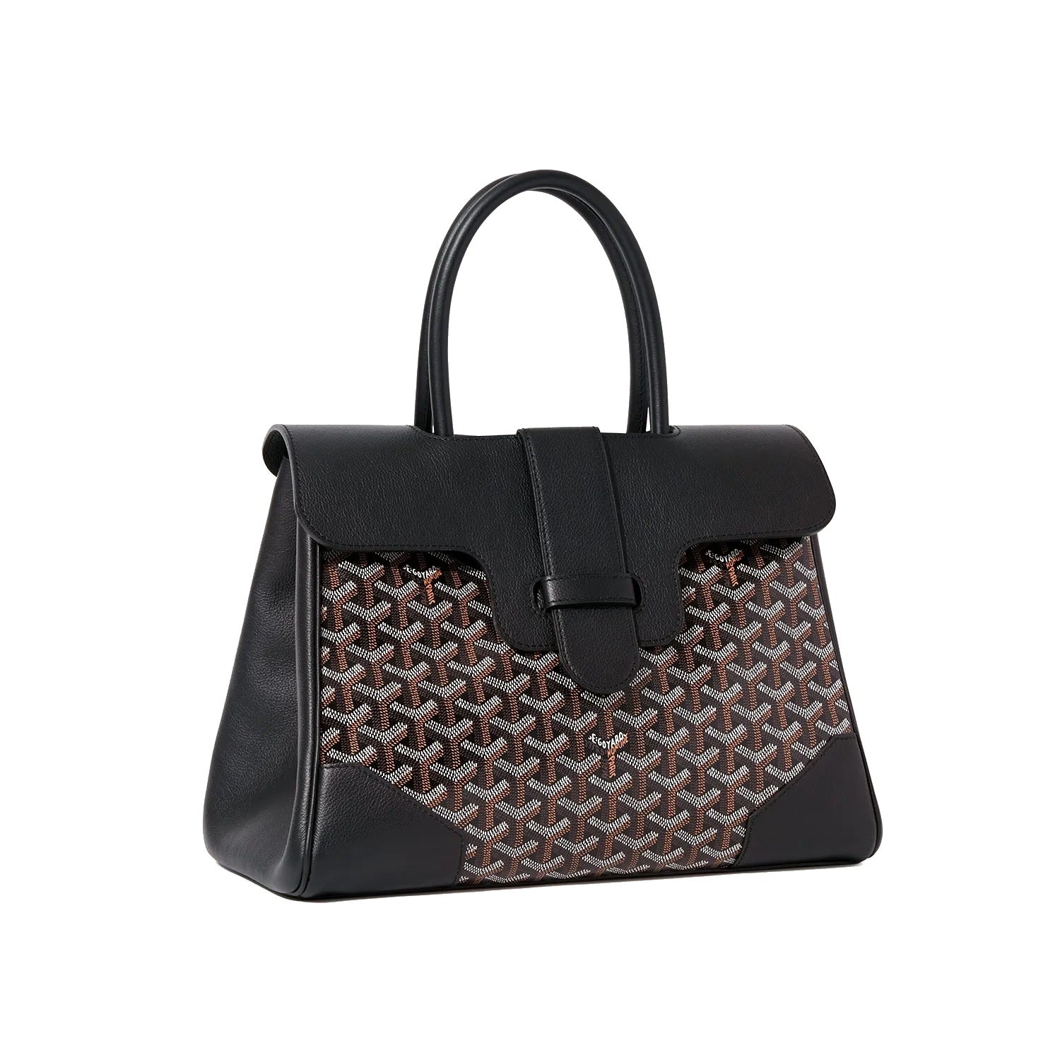 Structured Convertible Tote Bag - Black