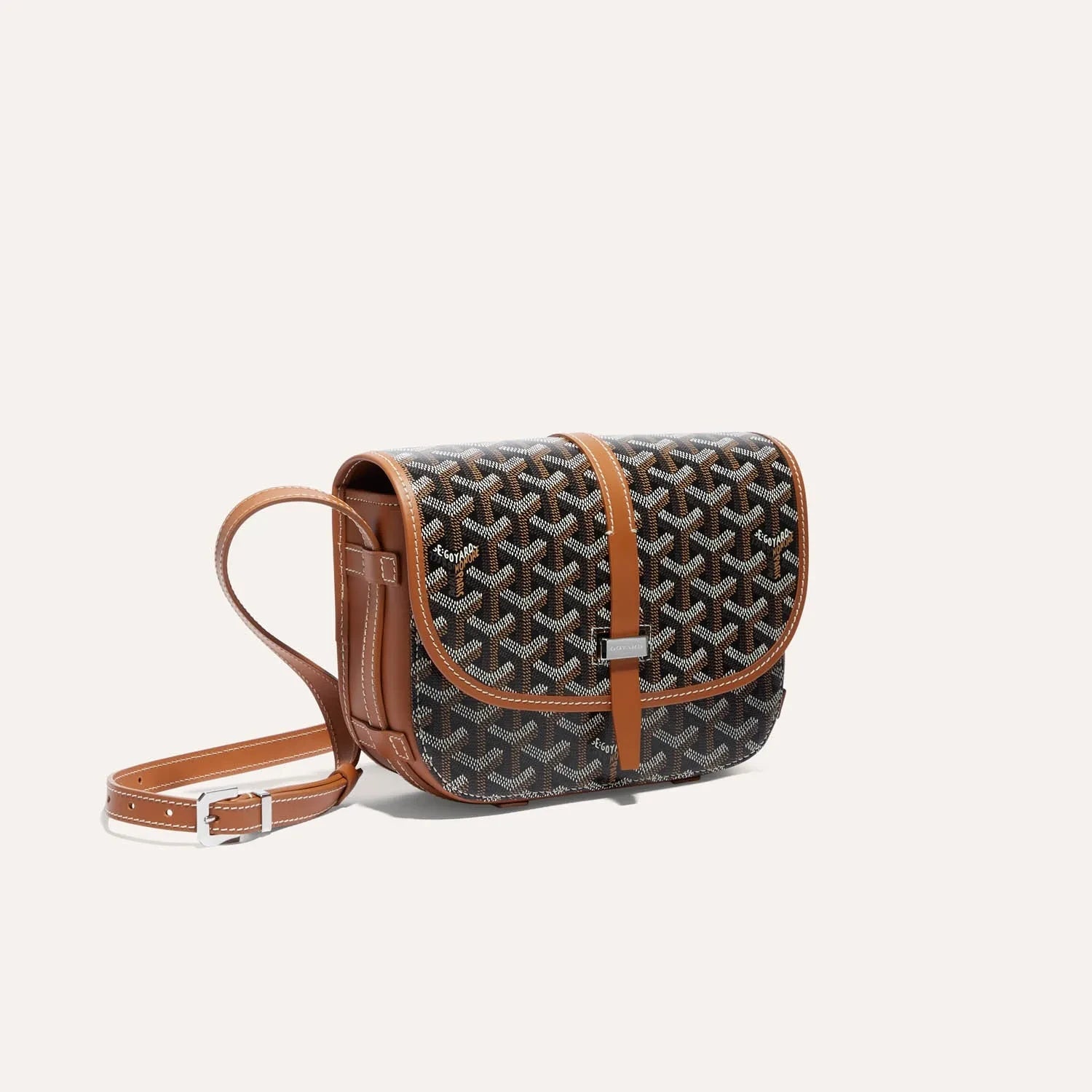 Belvédère PM Crossbody - Black & Tan