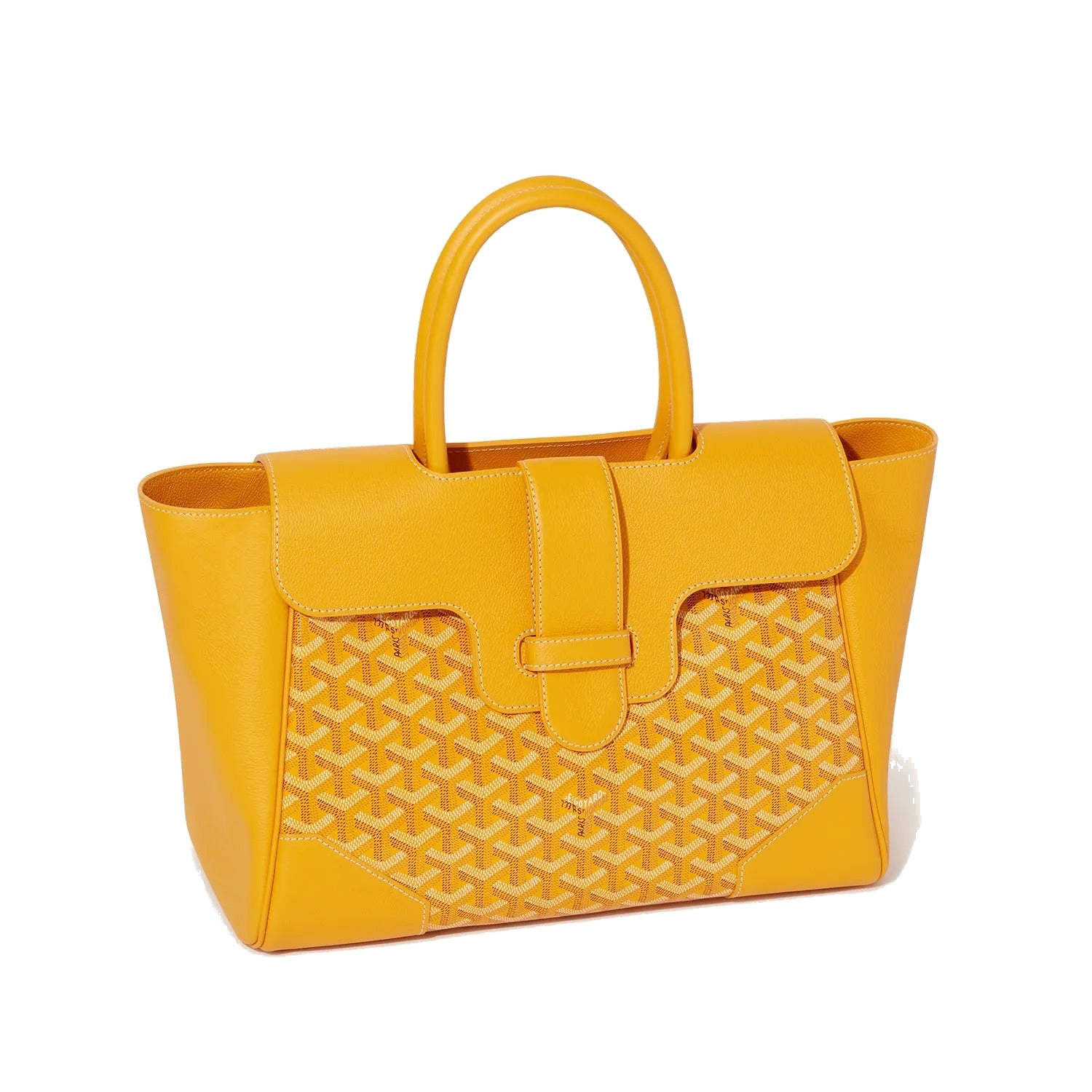 Structured Convertible Tote Bag - Yellow - 31