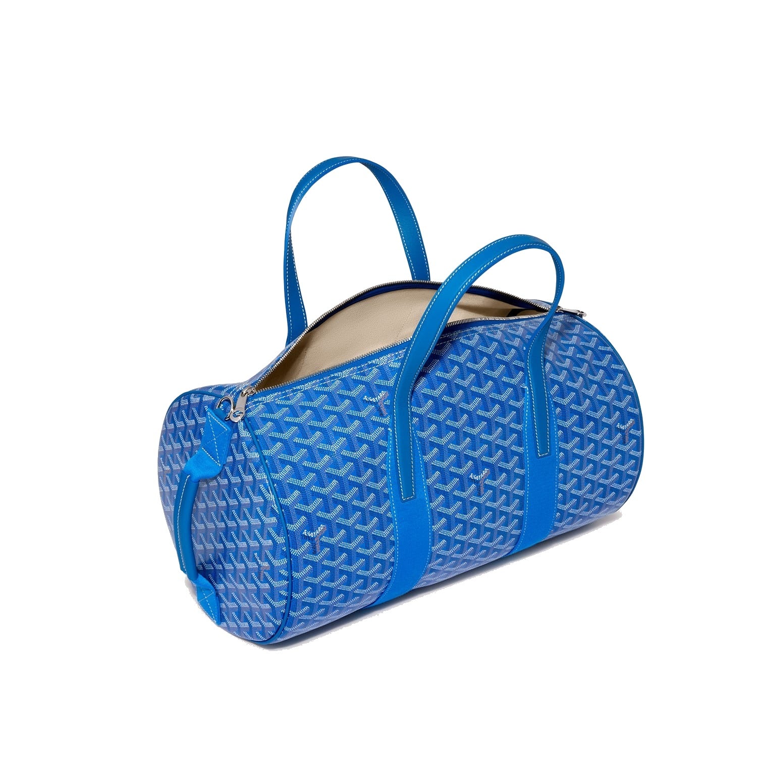 Canvas Sports Duffel Bag - Sky Blue - 27