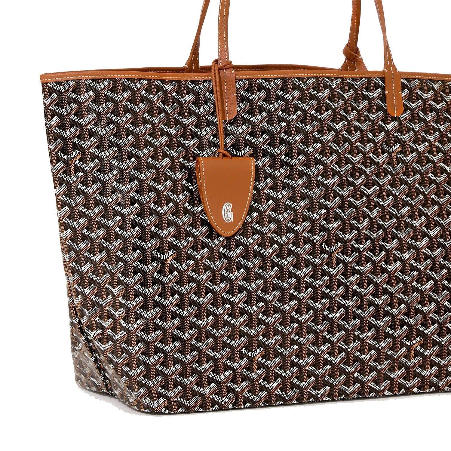 Lightweight Canvas Tote Bag - Large - Black & Tan - 10