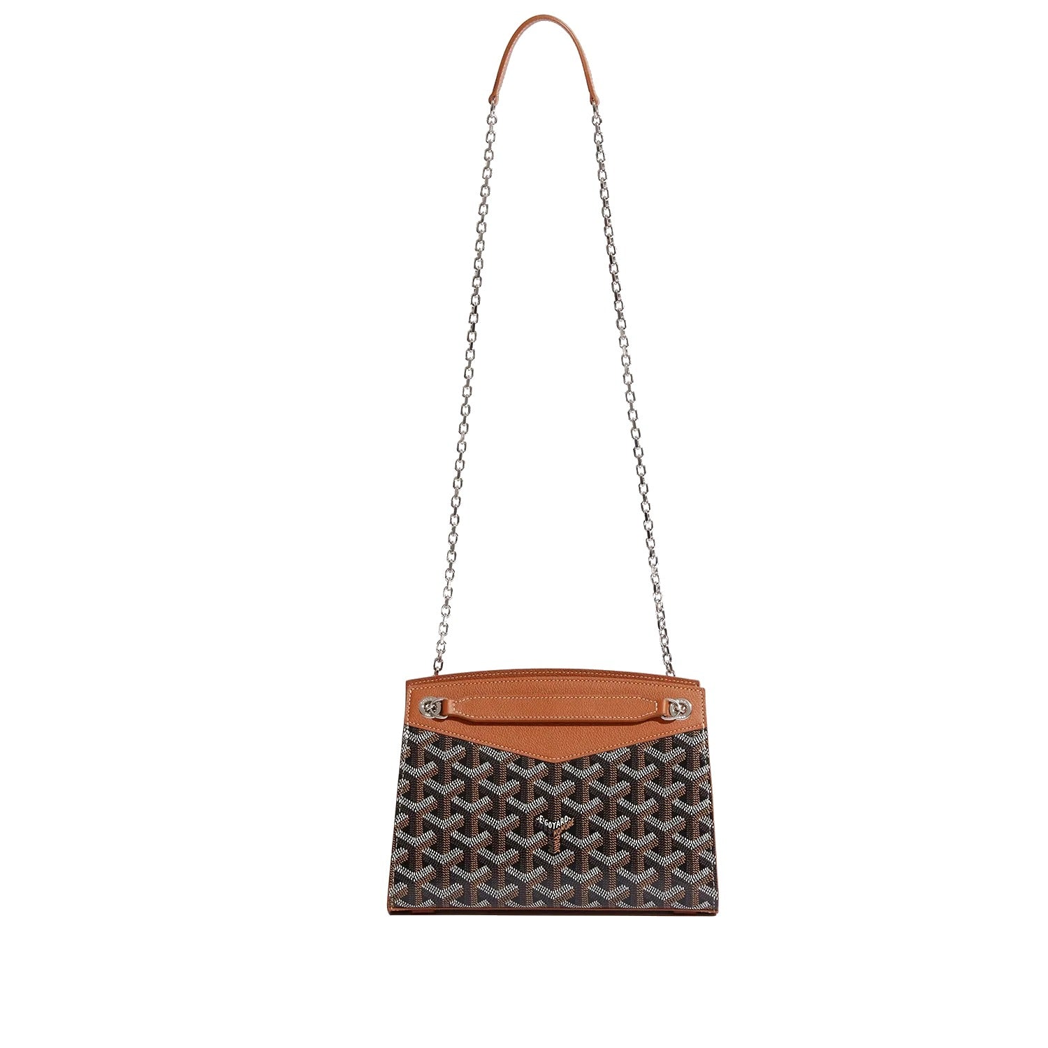 Structured Mini Bucket Bag - Black & Tan - 8