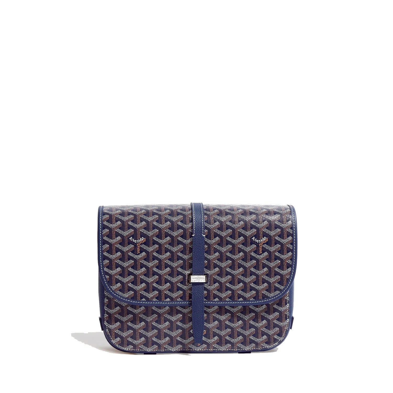 Canvas Crossbody Messenger - Medium - Navy Blue - 37