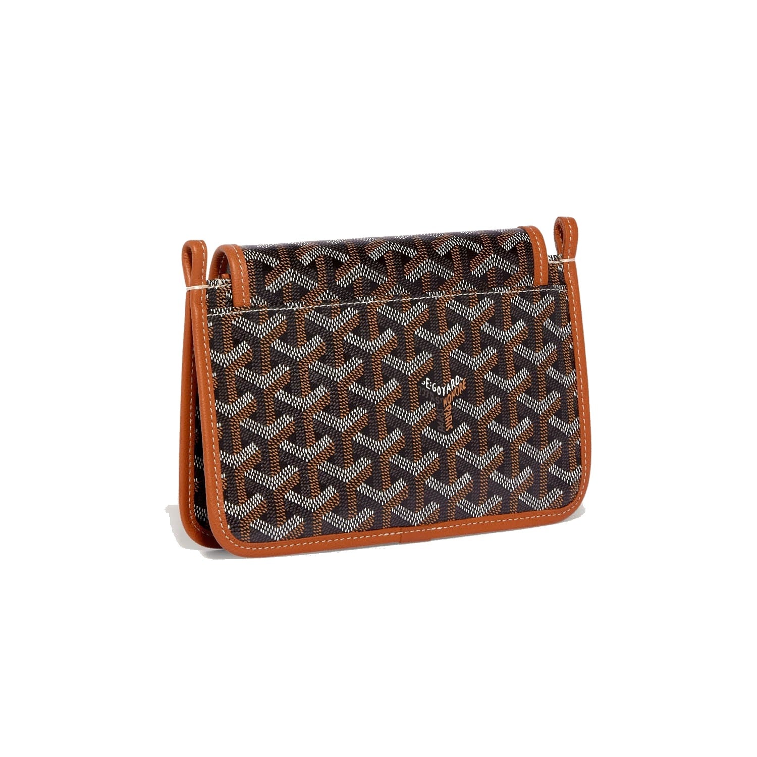 Crossbody Pouch Wallet - Black & Tan - 7