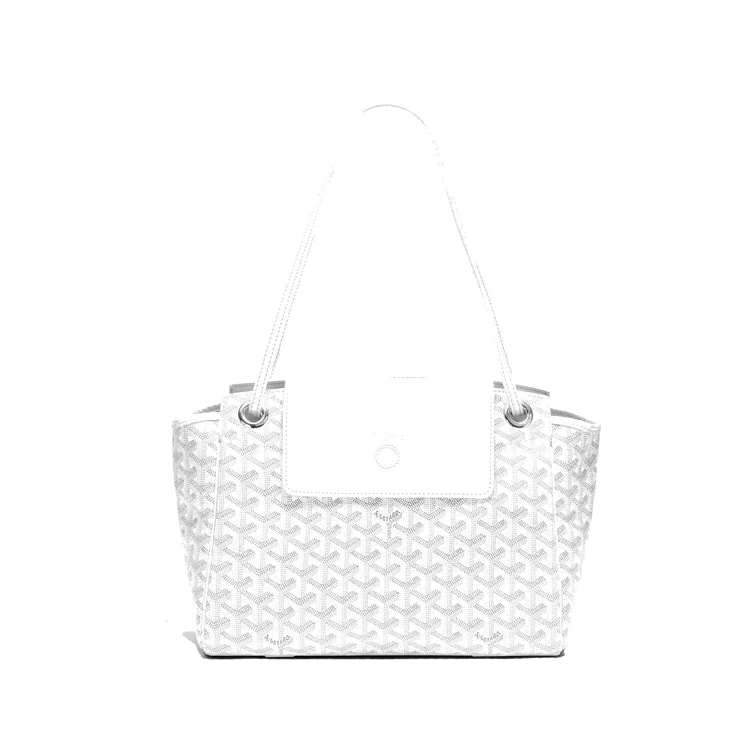 Soft Drawstring Bucket Bag - White - 87