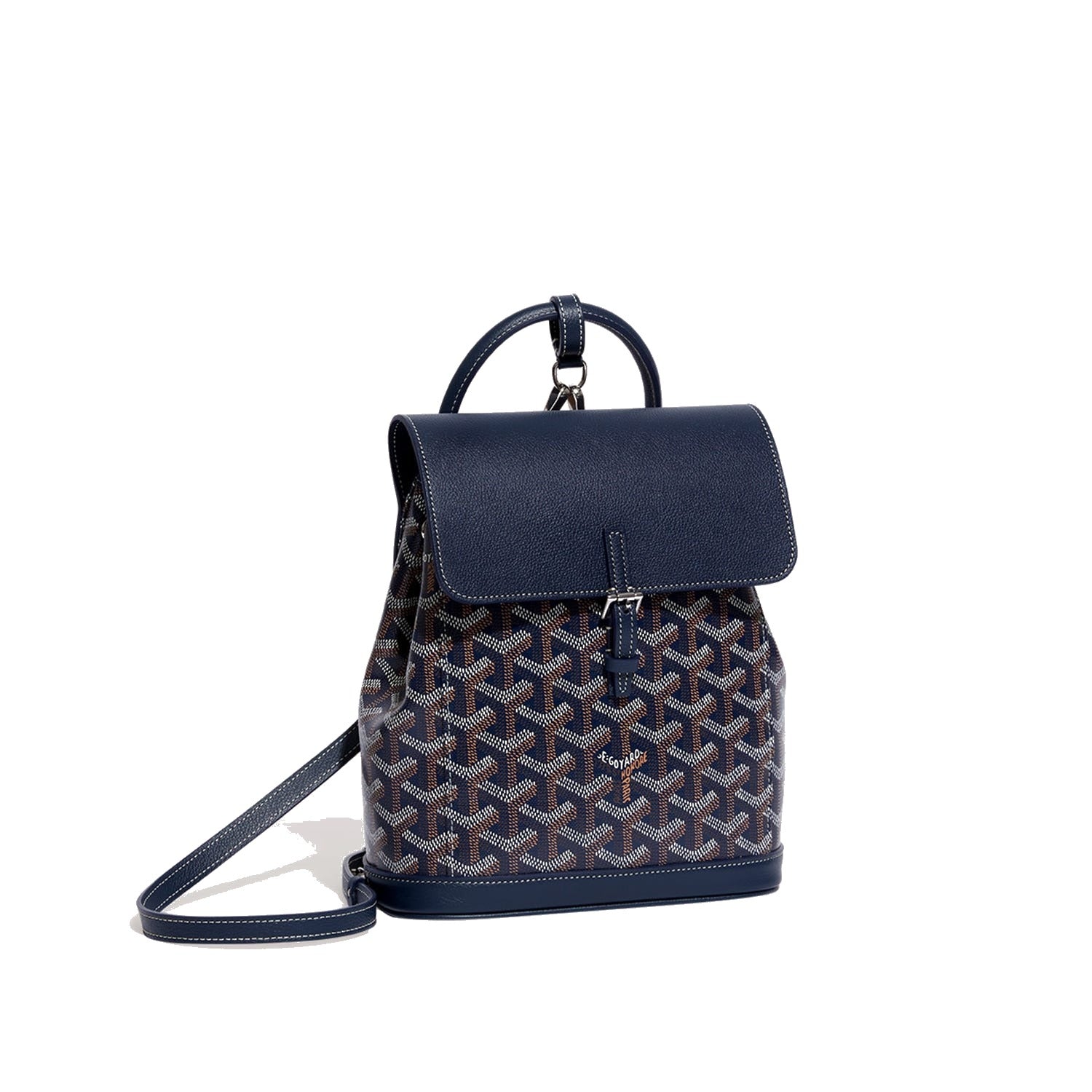 Mini Canvas Backpack - Navy Blue