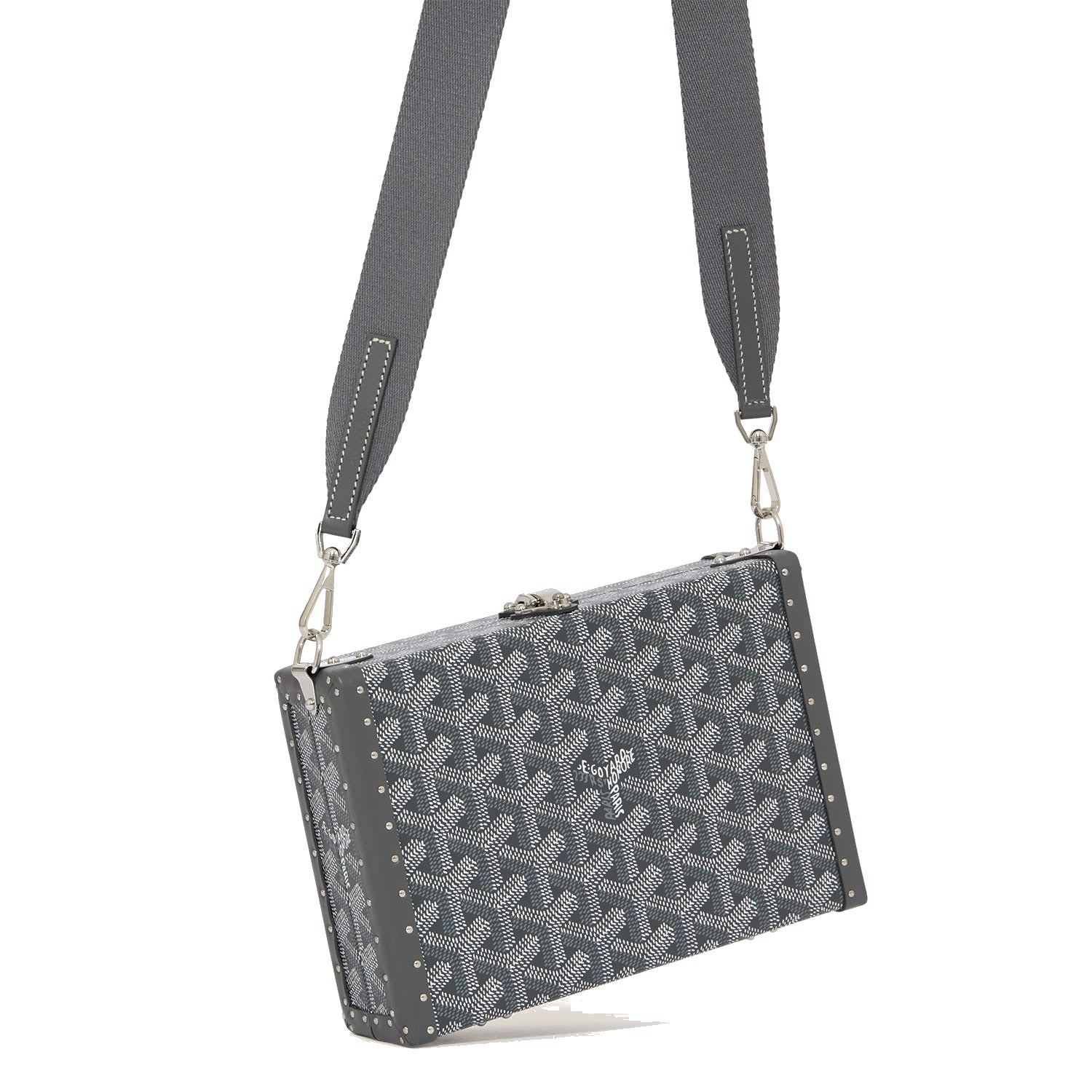 Trunk Crossbody Box Bag - Grey - 43