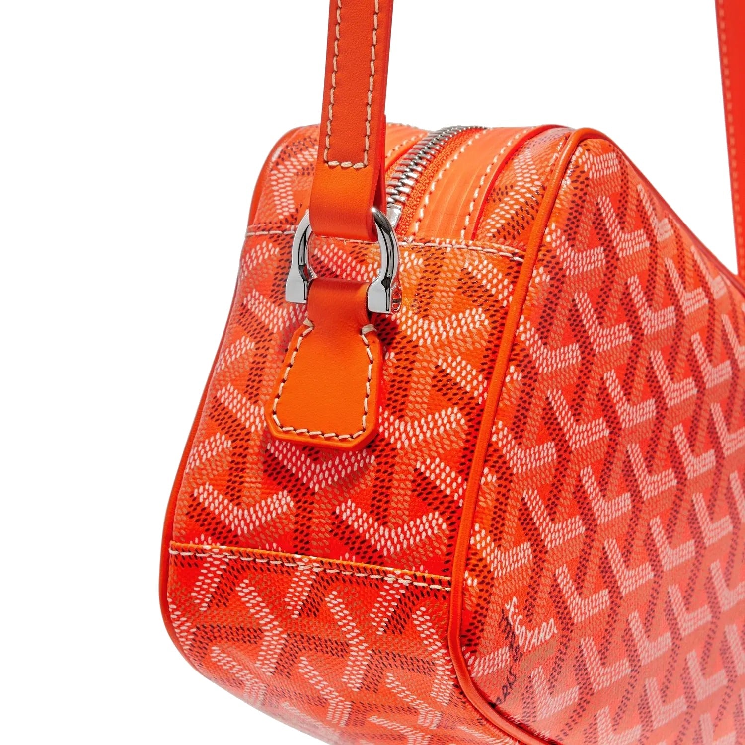 Compact Crossbody Flap Bag - Orange - 16