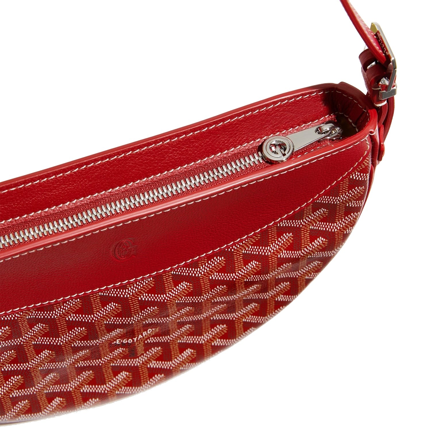 Crescent Shoulder Bag - Red - 12