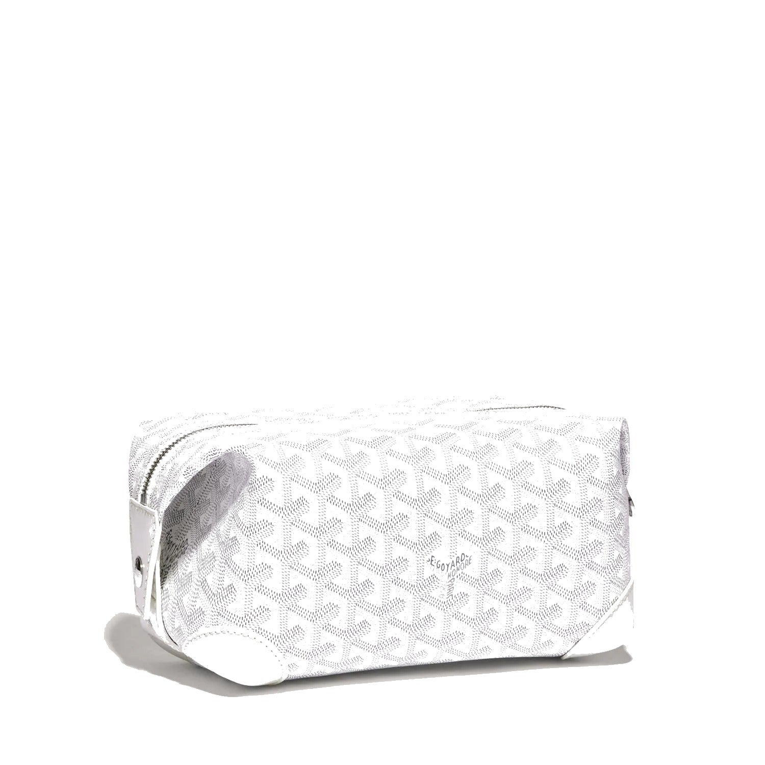 Canvas Bowling Toiletry Bag - White
