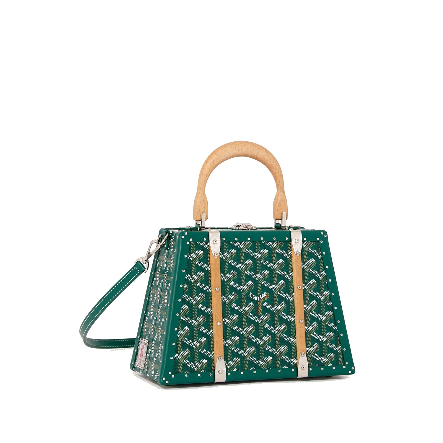 Mini Structured Trunk Crossbody - Green