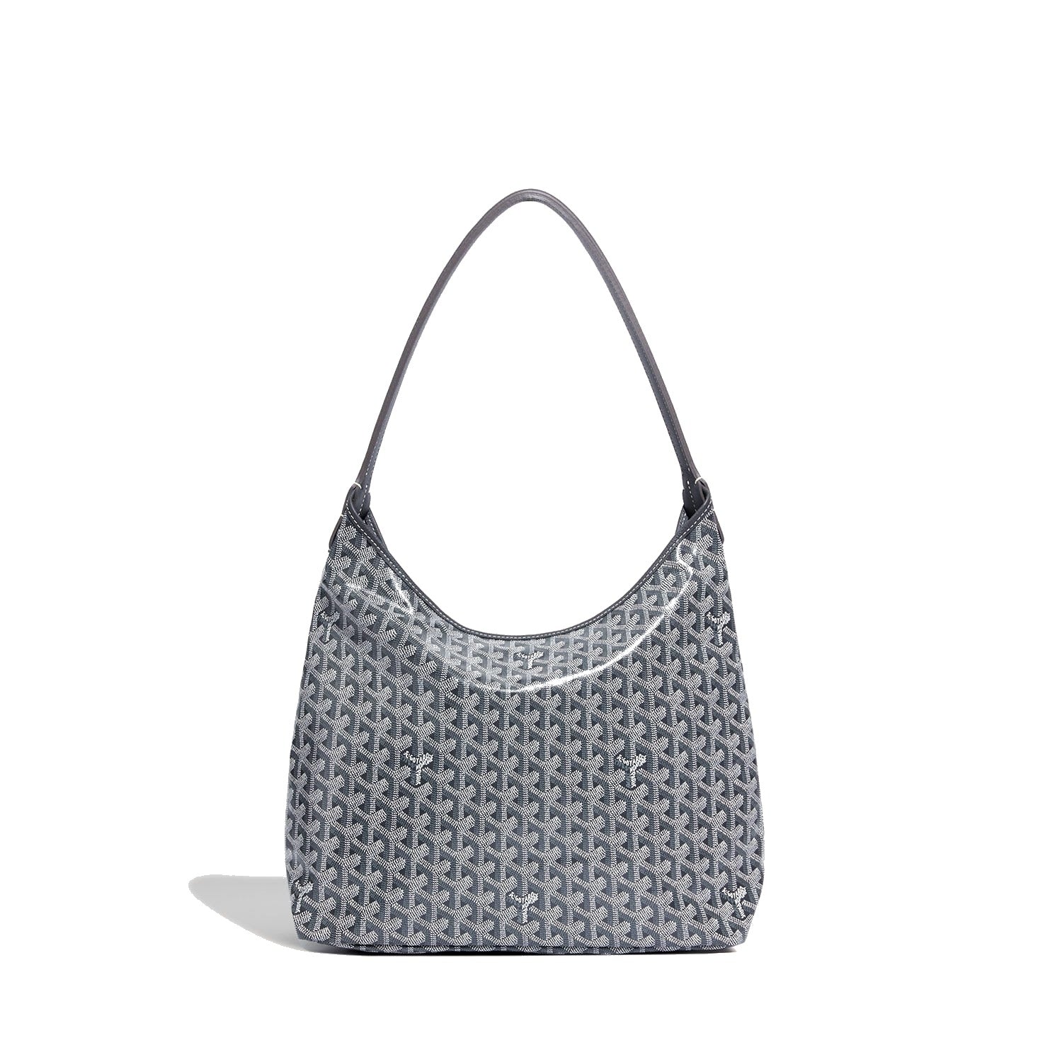 Slouchy Hobo Shoulder Bag - Grey - 62