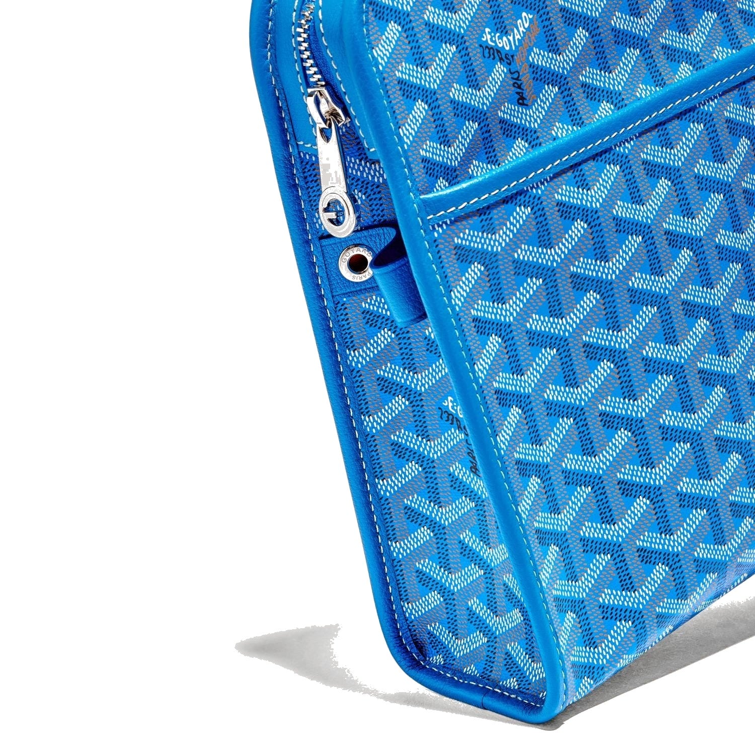 Canvas Toiletry Bag - Large - Sky Blue - 28
