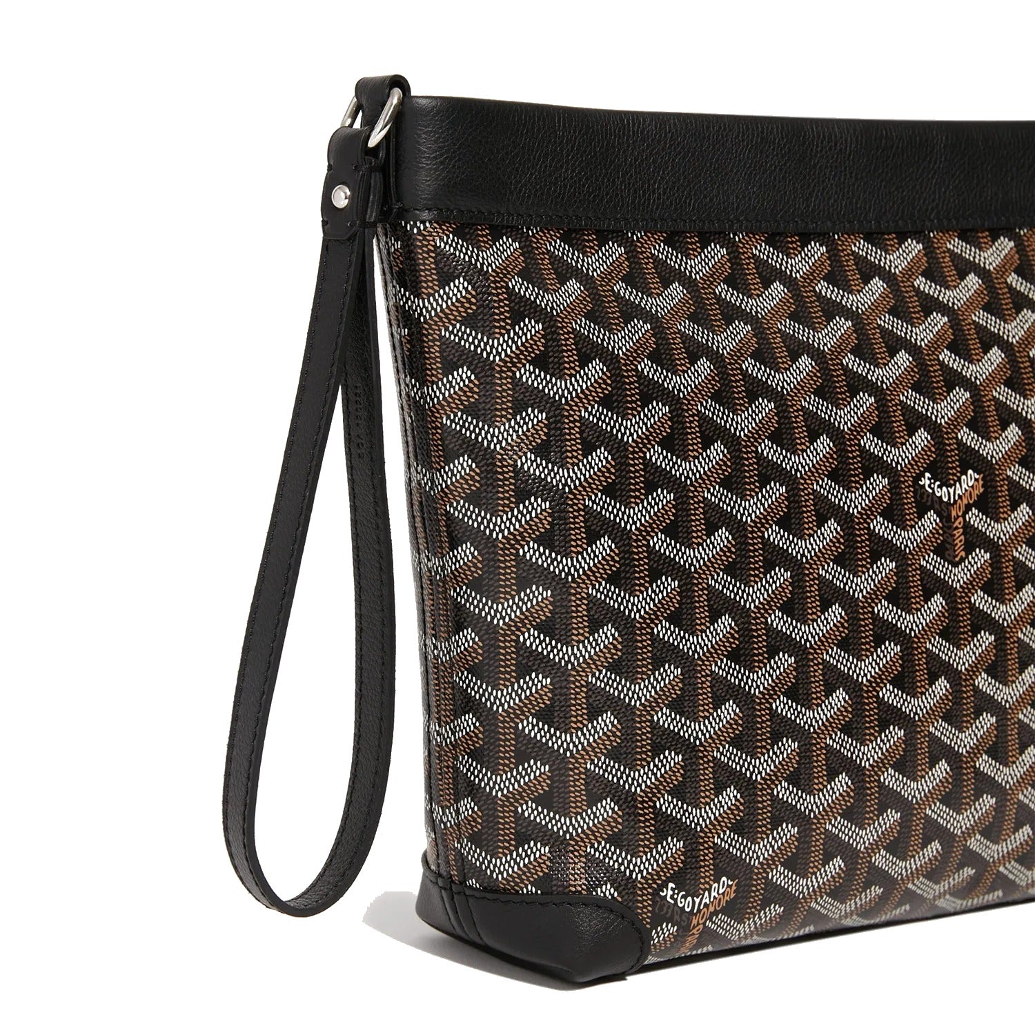 Compact Leather Everyday Pouch - Black - 3