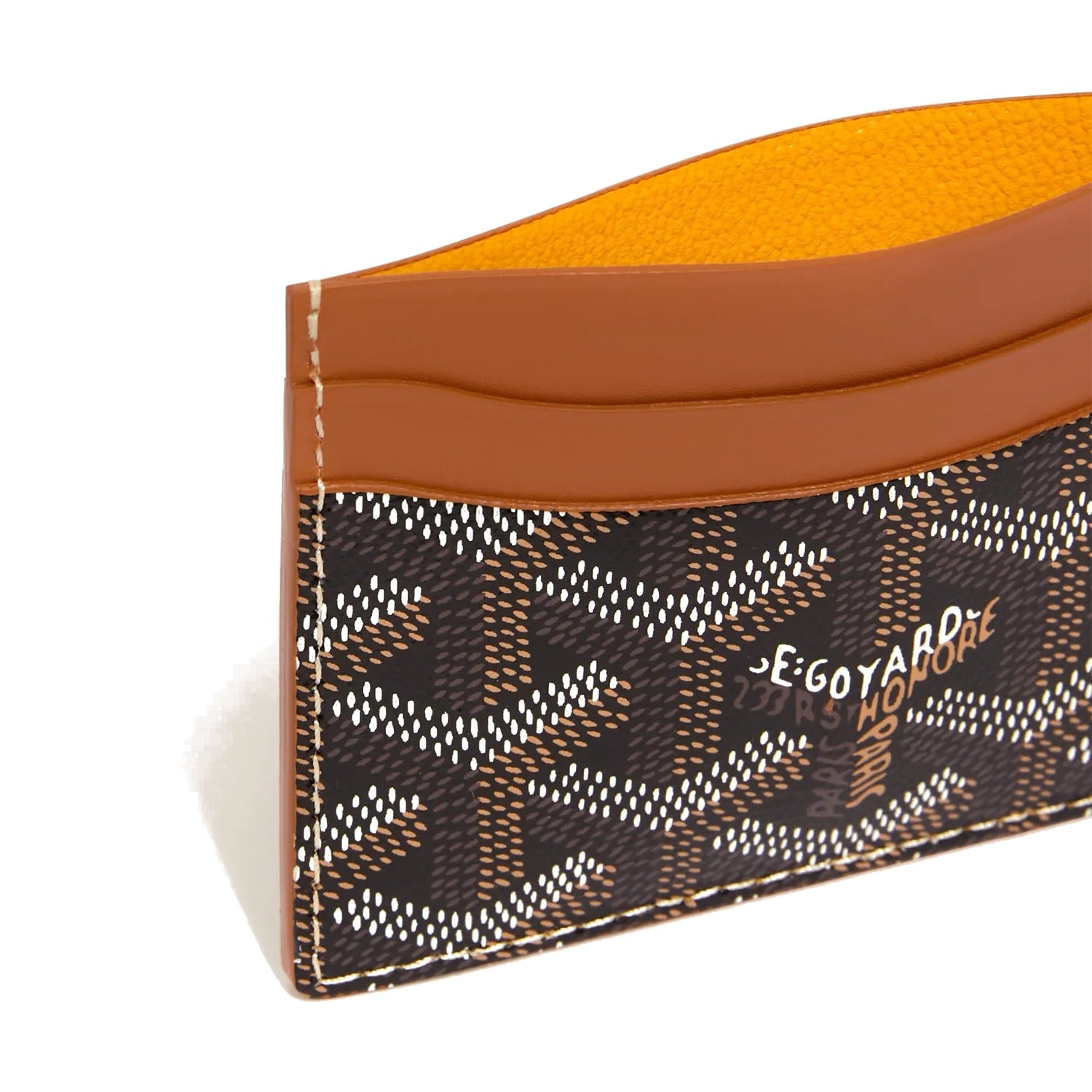 Classic Bi-Fold Card Holder - Black & Tan - 5