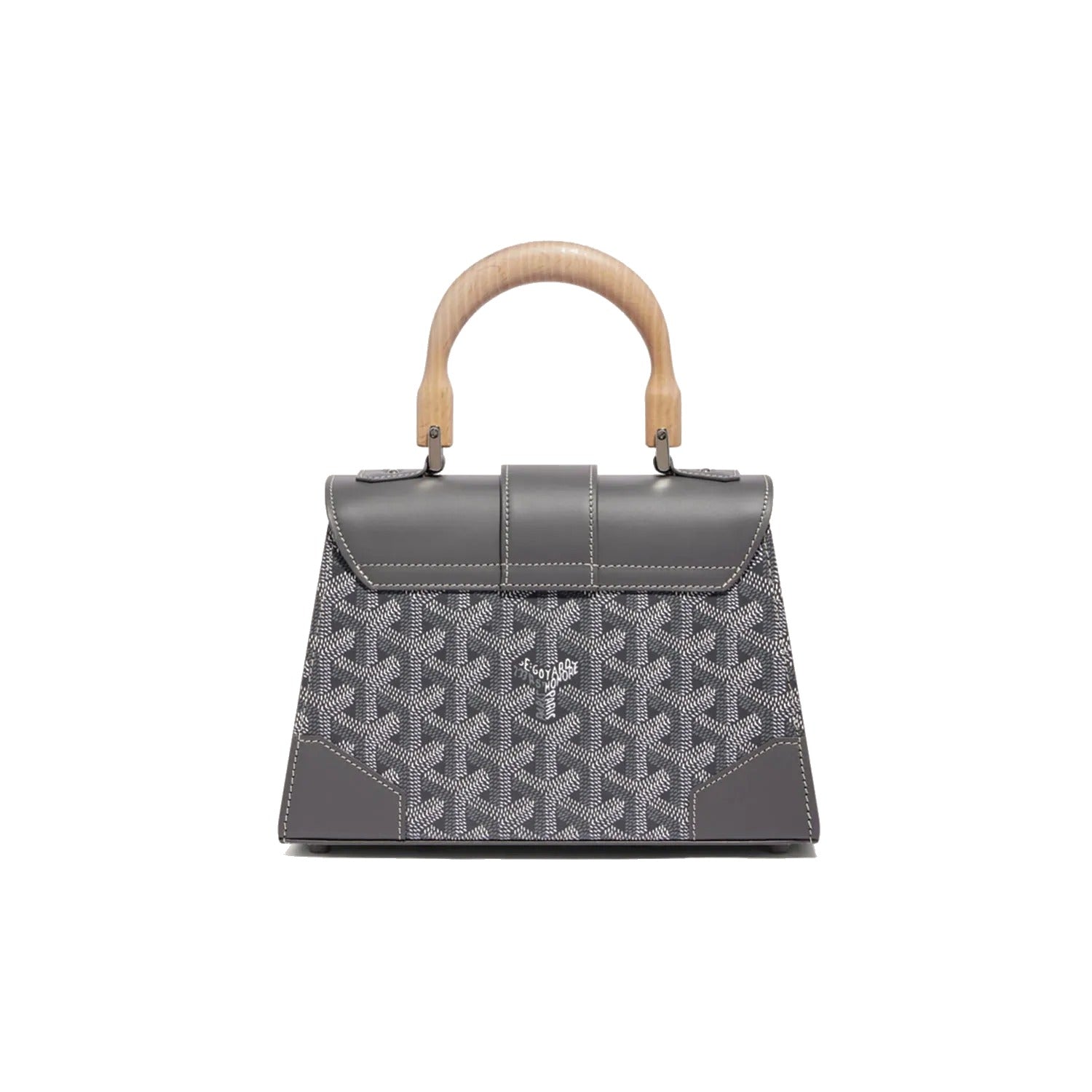 Structured Mini Top-Handle Bag - Grey - 53